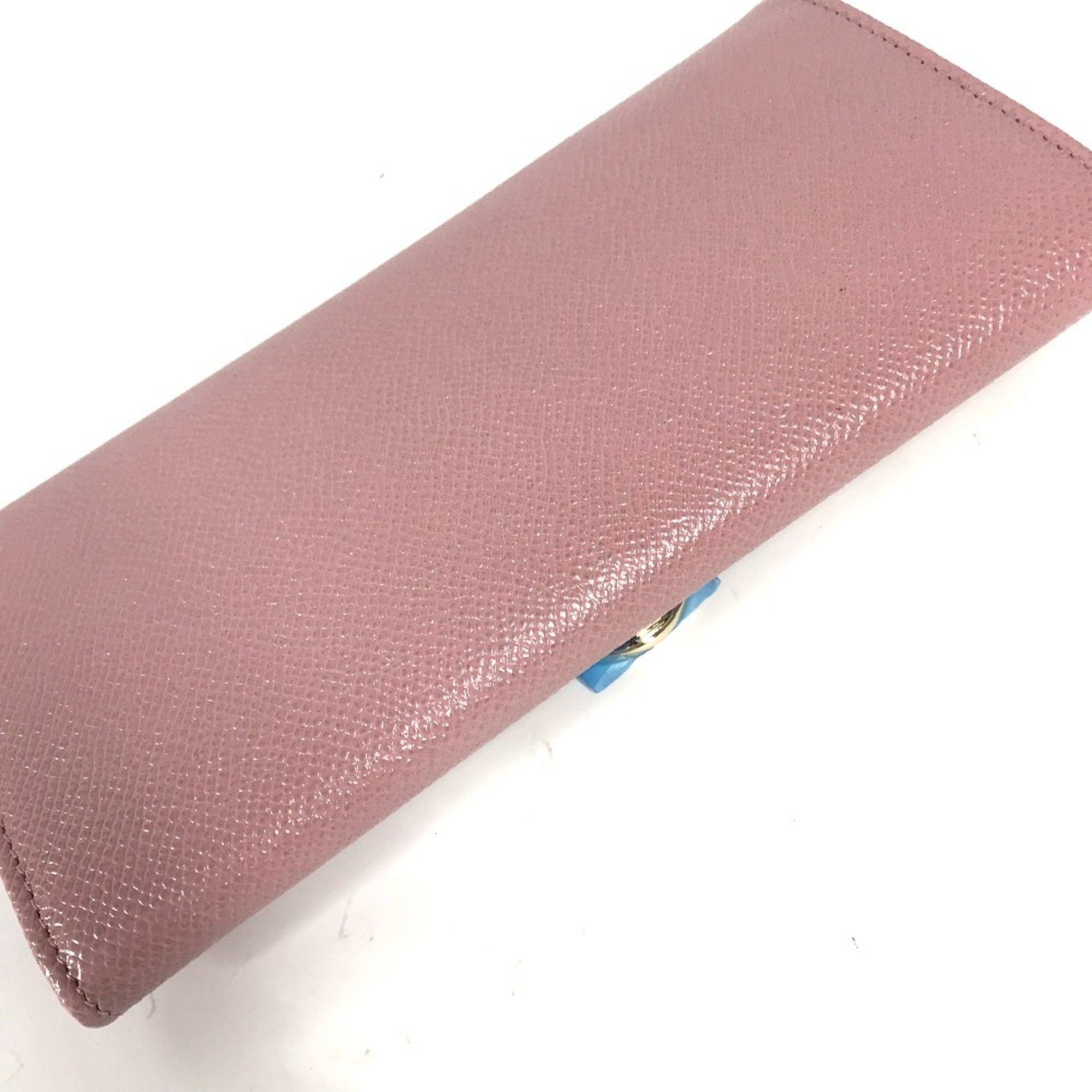 Bvlgari Bvlgari Long Wallet Clip Bi-fold Leather Women's Pink Size ONE SIZE - 10 Thumbnail