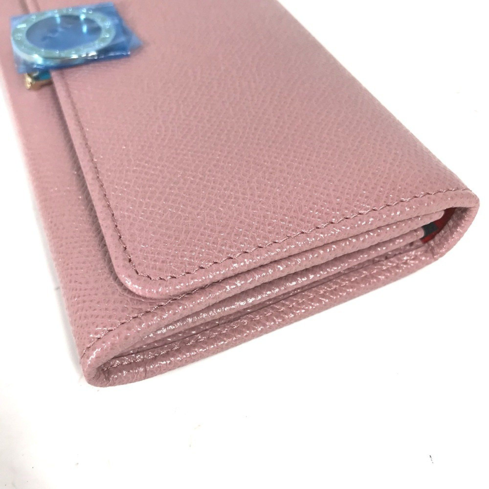 Bvlgari Bvlgari Long Wallet Clip Bi-fold Leather Women's Pink Size ONE SIZE - 4 Thumbnail
