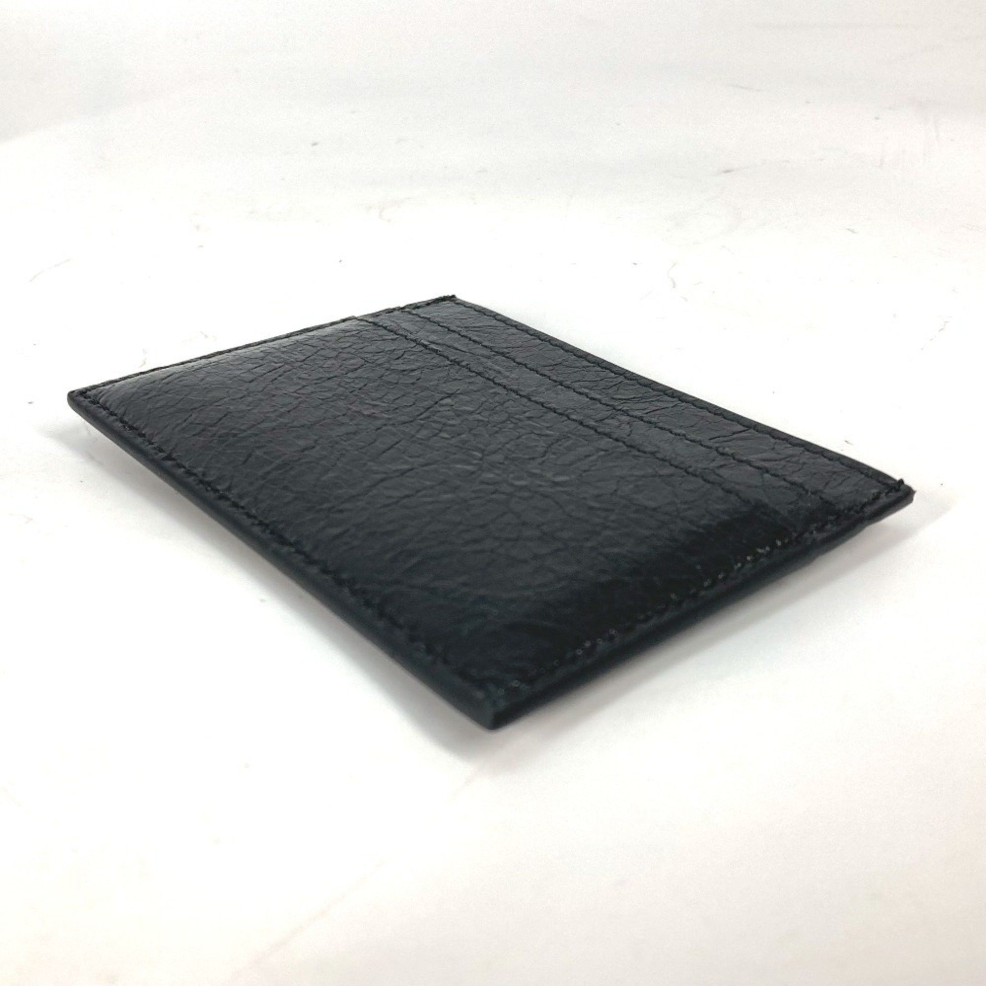 Balenciaga BALENCIAGA 766547 BB Business Card Holder Pass Case Holder/Card Leather Women's Black Size ONE SIZE - 4 Thumbnail