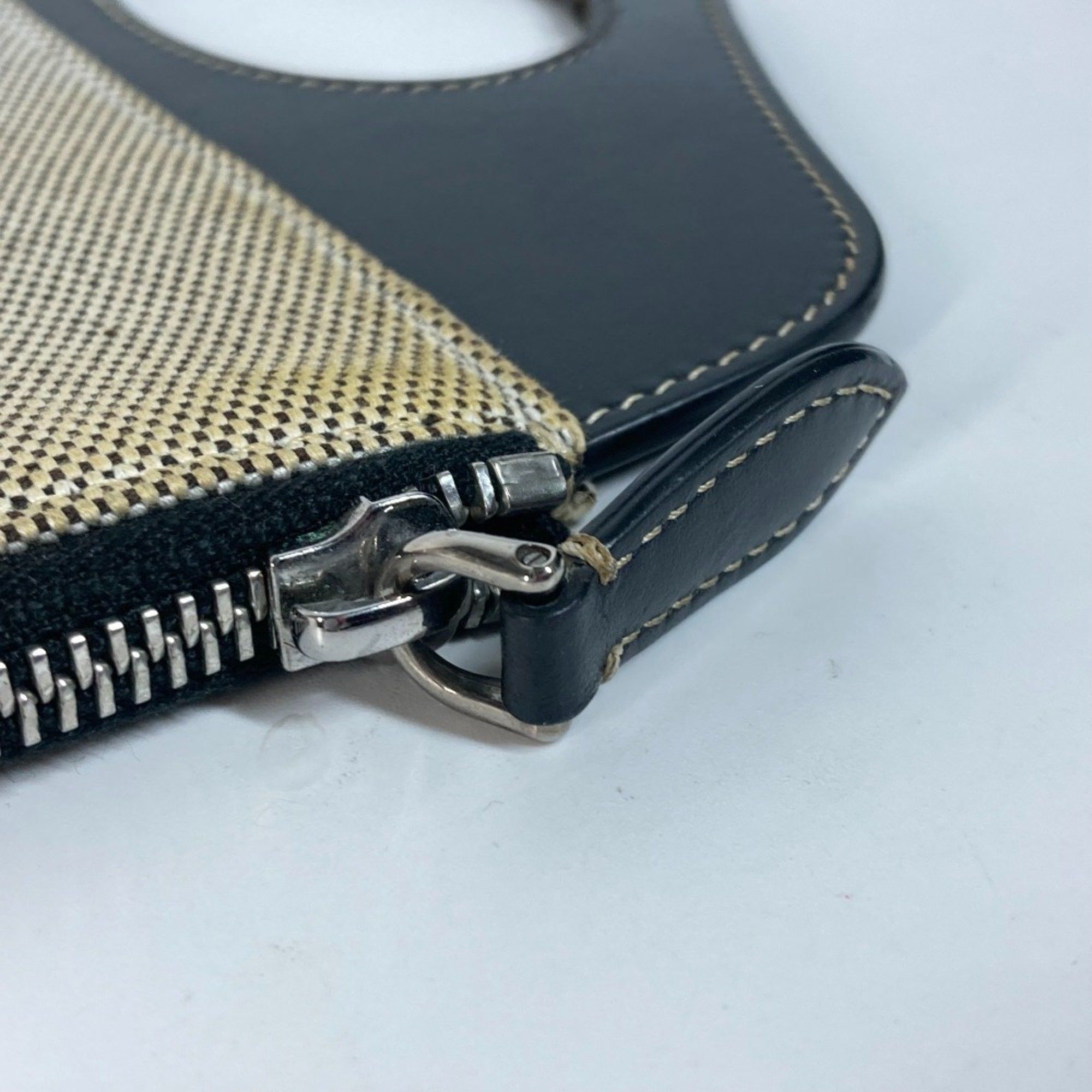 Burberry Burberry Handbag Bag Clutch Leather Canvas Men's Grey Size ONE SIZE - 7 Thumbnail