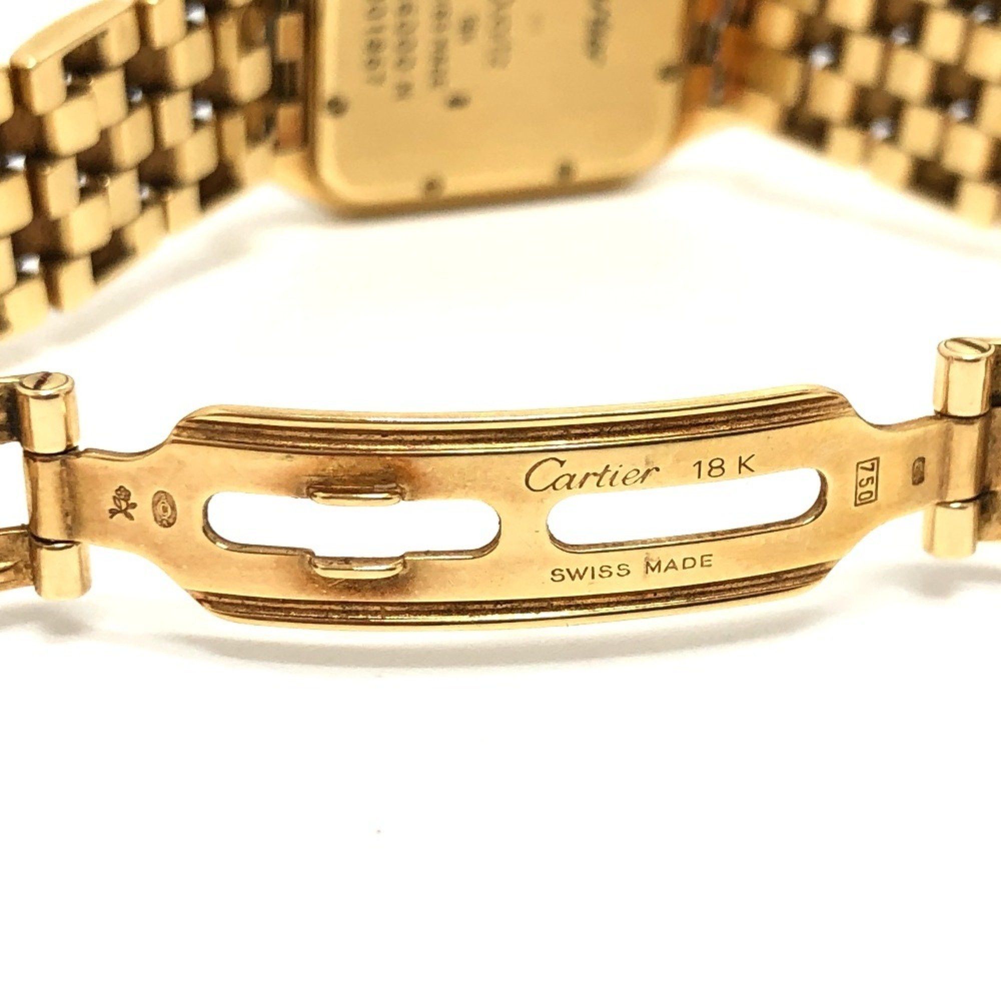 Cartier CARTIER Panthere K18 Solid Diamond Bezel Aftermarket Movement Quartz Wristwatch Men's Gold Size ONE SIZE - 11 Thumbnail