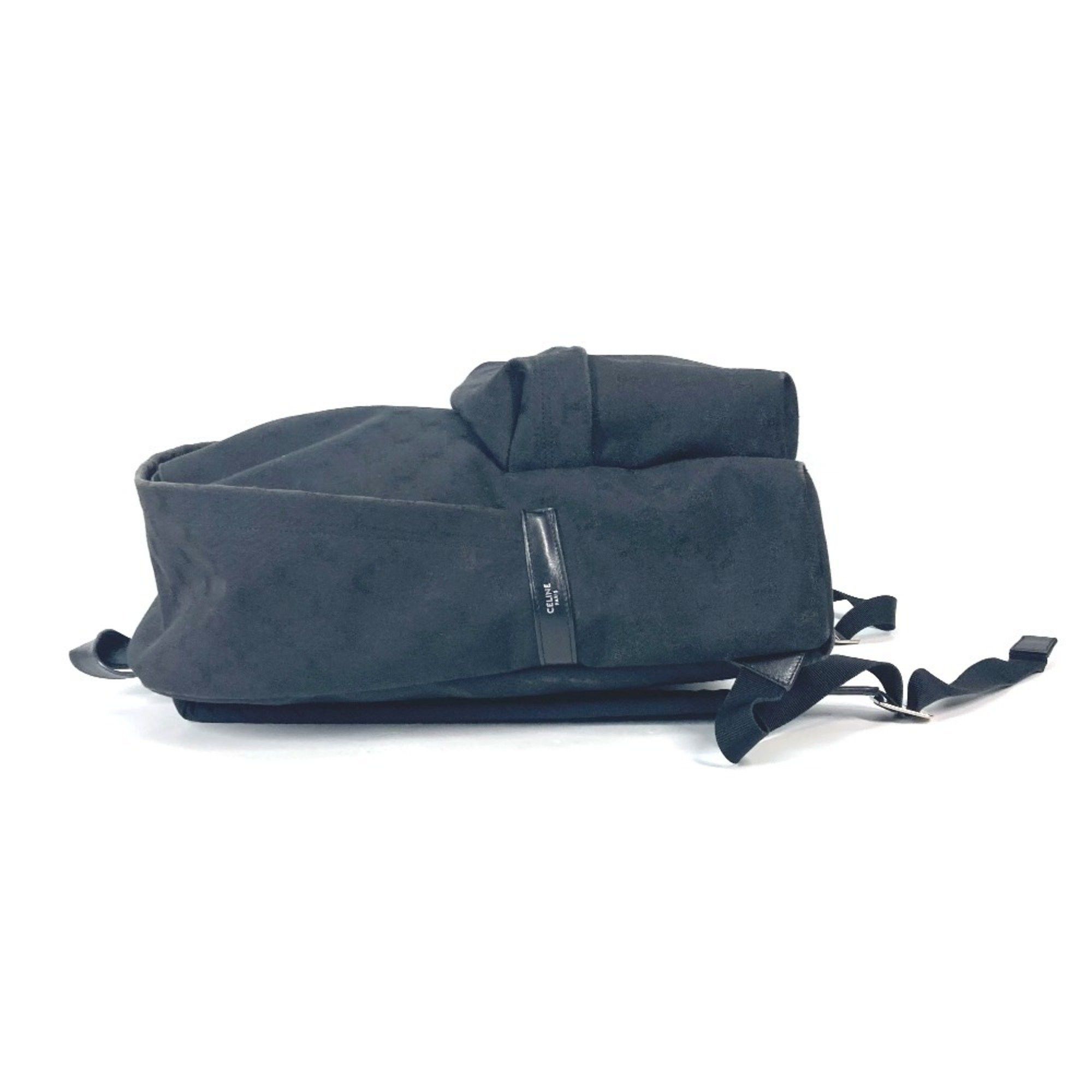 Celine CELINE Triomphe Backpack Canvas Leather Men's Black Size ONE SIZE - 3 Thumbnail