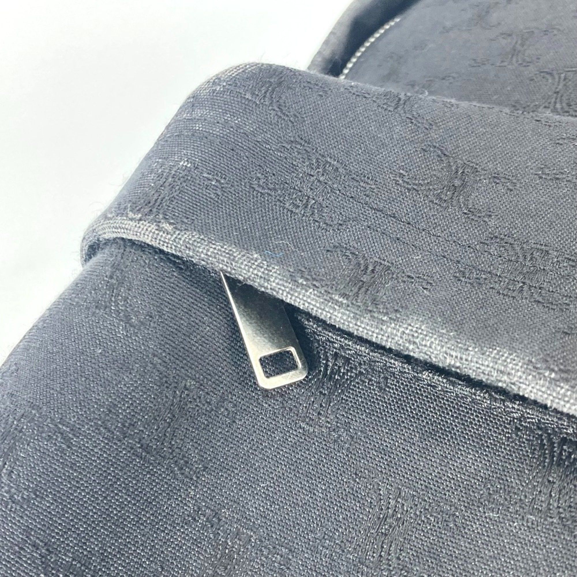 Celine CELINE Triomphe Backpack Canvas Leather Men's Black Size ONE SIZE - 11 Thumbnail