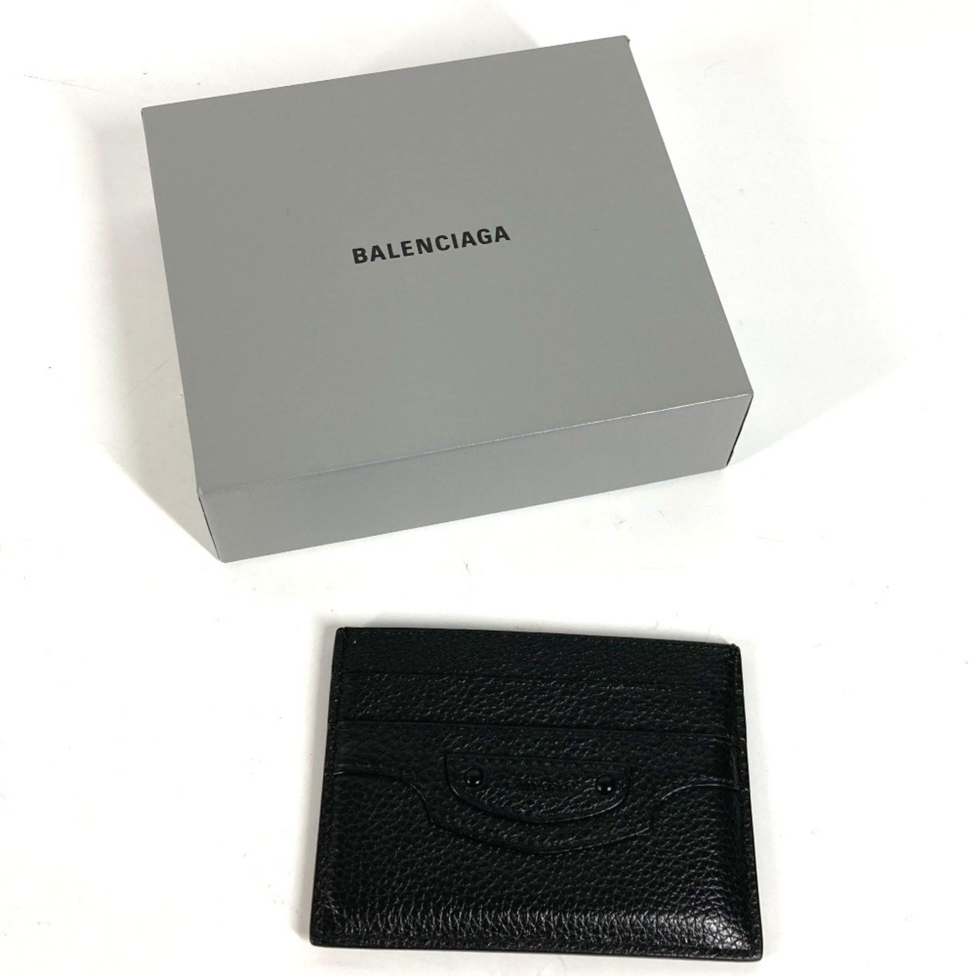Balenciaga BALENCIAGA 640109 Neo Classic Business Card Holder Pass Case Holder/Card Leather Women's Black Size ONE SIZE - 2 Thumbnail