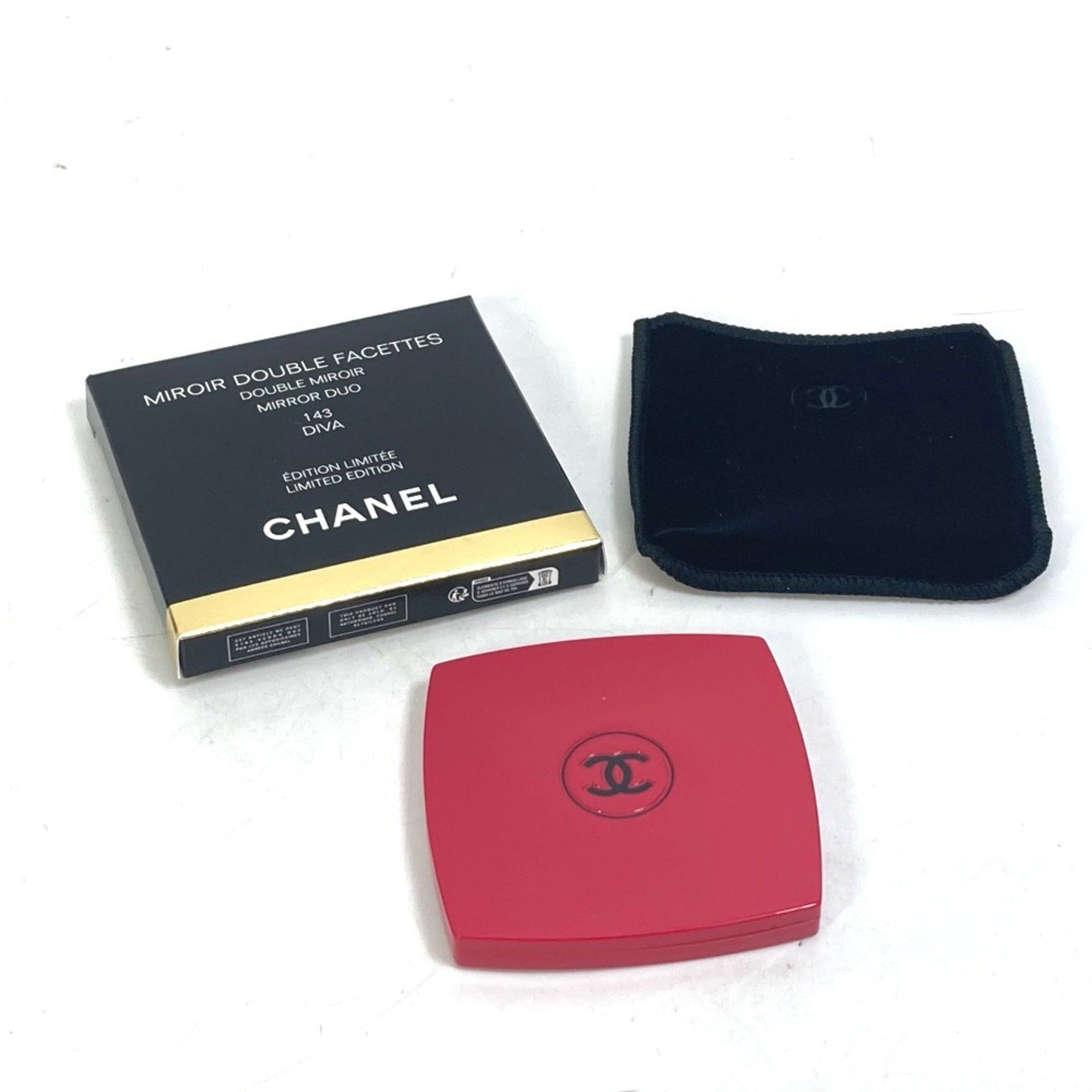 Chanel CHANEL 138069 CC Coco Mark Miroir Double Facet Compact Mirror Plastic Women's Diva 143 Pink Size ONE SIZE - 8 Thumbnail