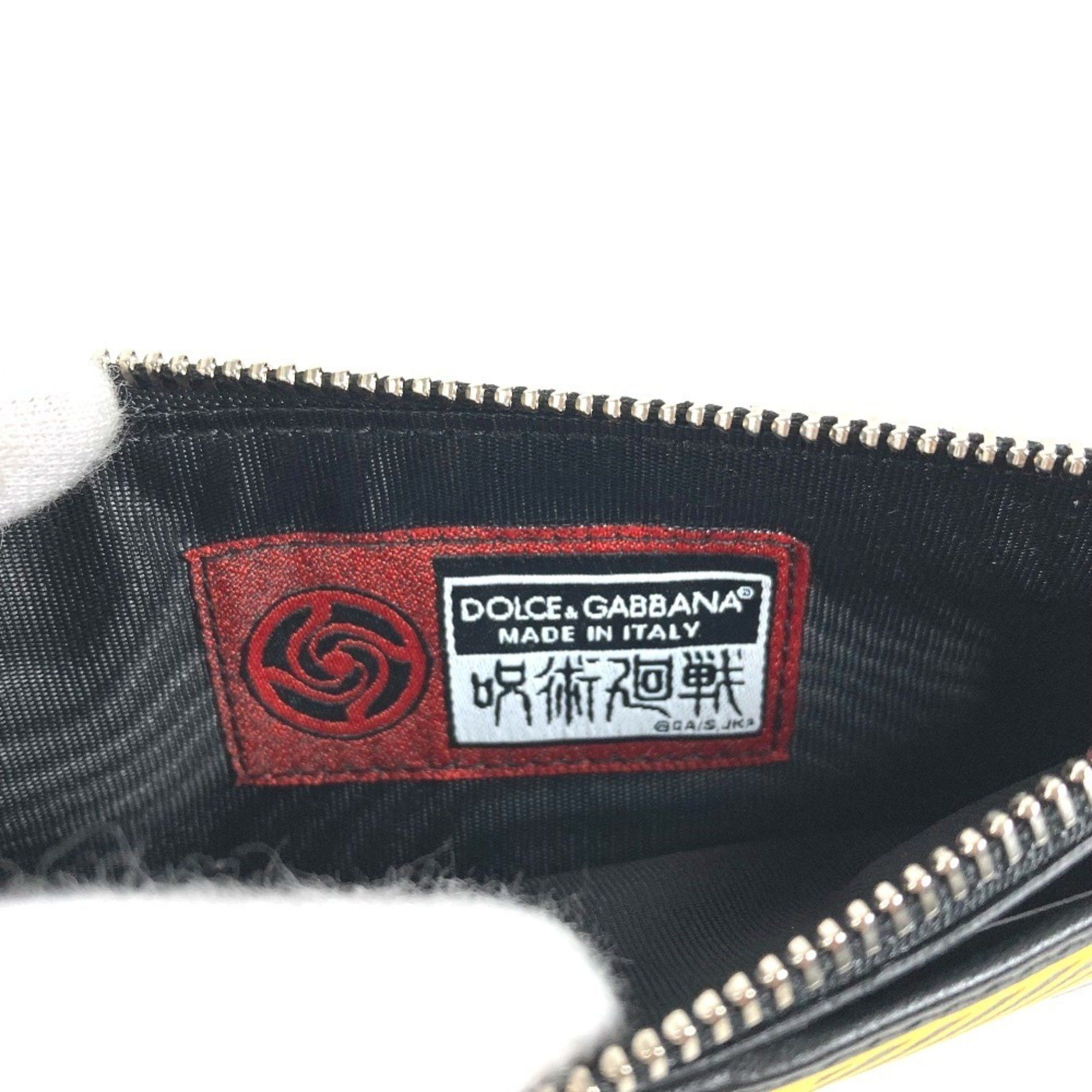 Dolce & Gabbana Dolce & Gabbana DOLCE&GABBANA Jujutsu Kaisen collaboration Panda Fragment Case Wallet Coin purse Wallet/Coin case Leather Men's Black Size ONE SIZE - 7 Thumbnail