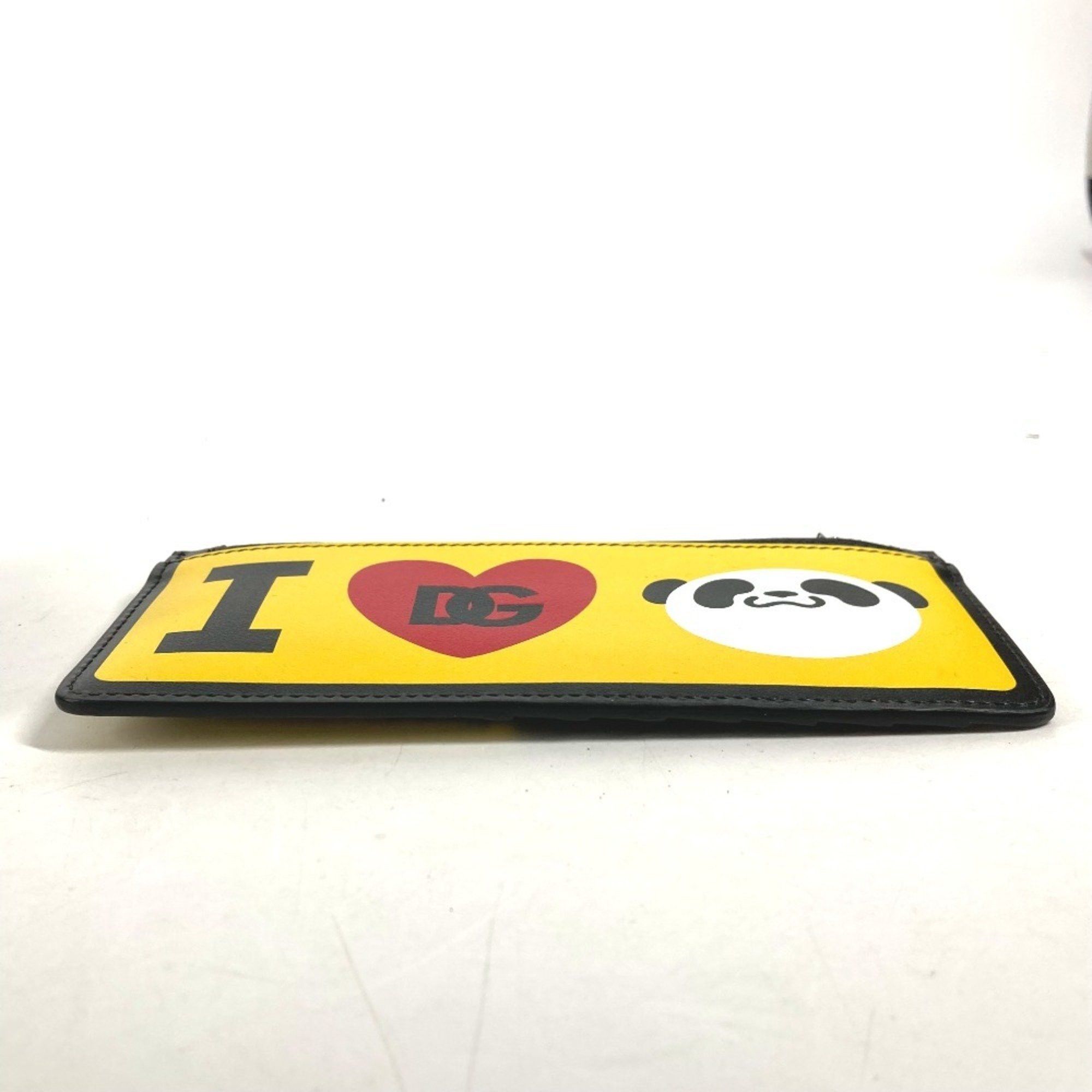 Dolce & Gabbana Dolce & Gabbana DOLCE&GABBANA Jujutsu Kaisen collaboration Panda Fragment Case Wallet Coin purse Wallet/Coin case Leather Men's Black Size ONE SIZE - 4 Thumbnail
