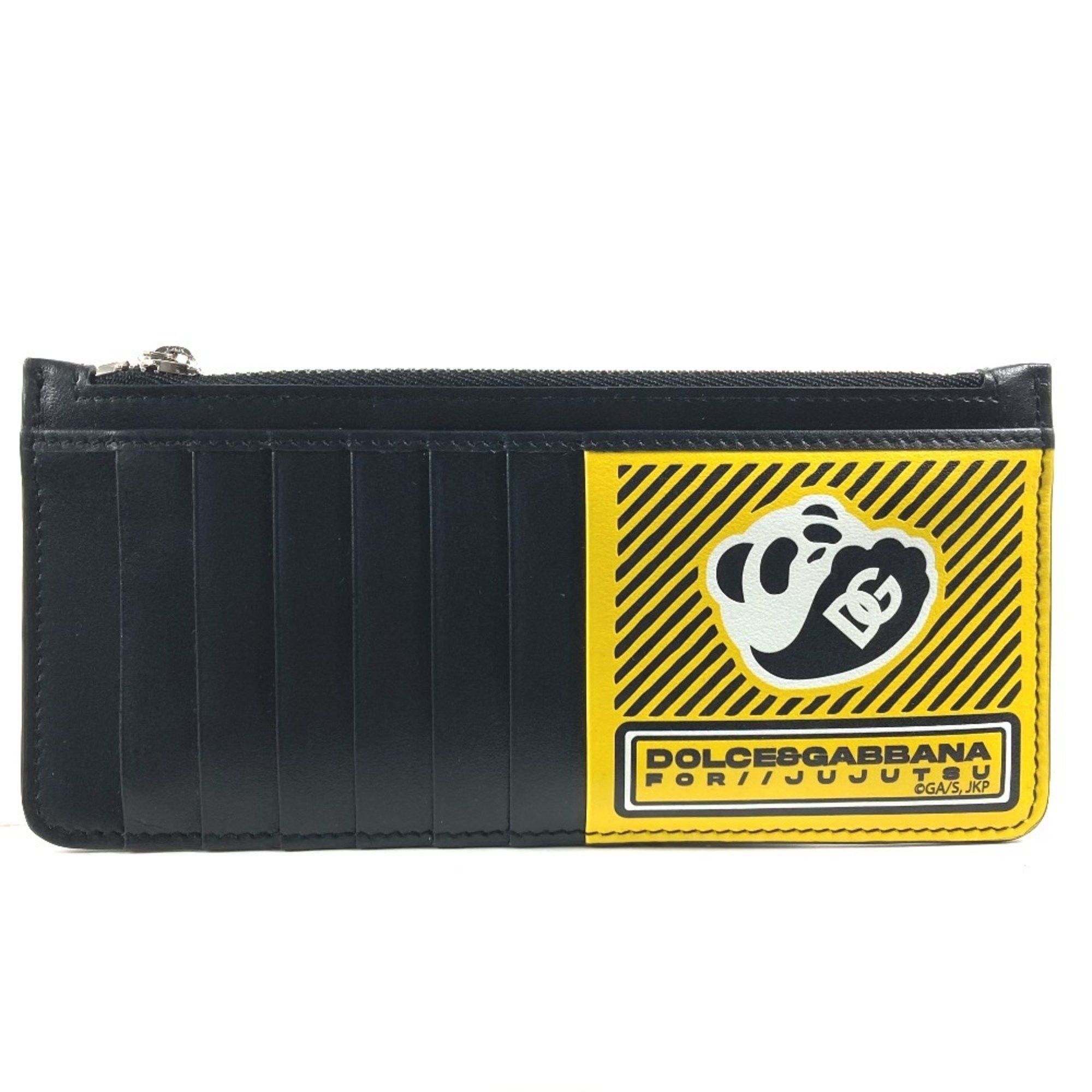 Dolce & Gabbana Dolce & Gabbana DOLCE&GABBANA Jujutsu Kaisen collaboration Panda Fragment Case Wallet Coin purse Wallet/Coin case Leather Men's Black Size ONE SIZE - 2 Thumbnail