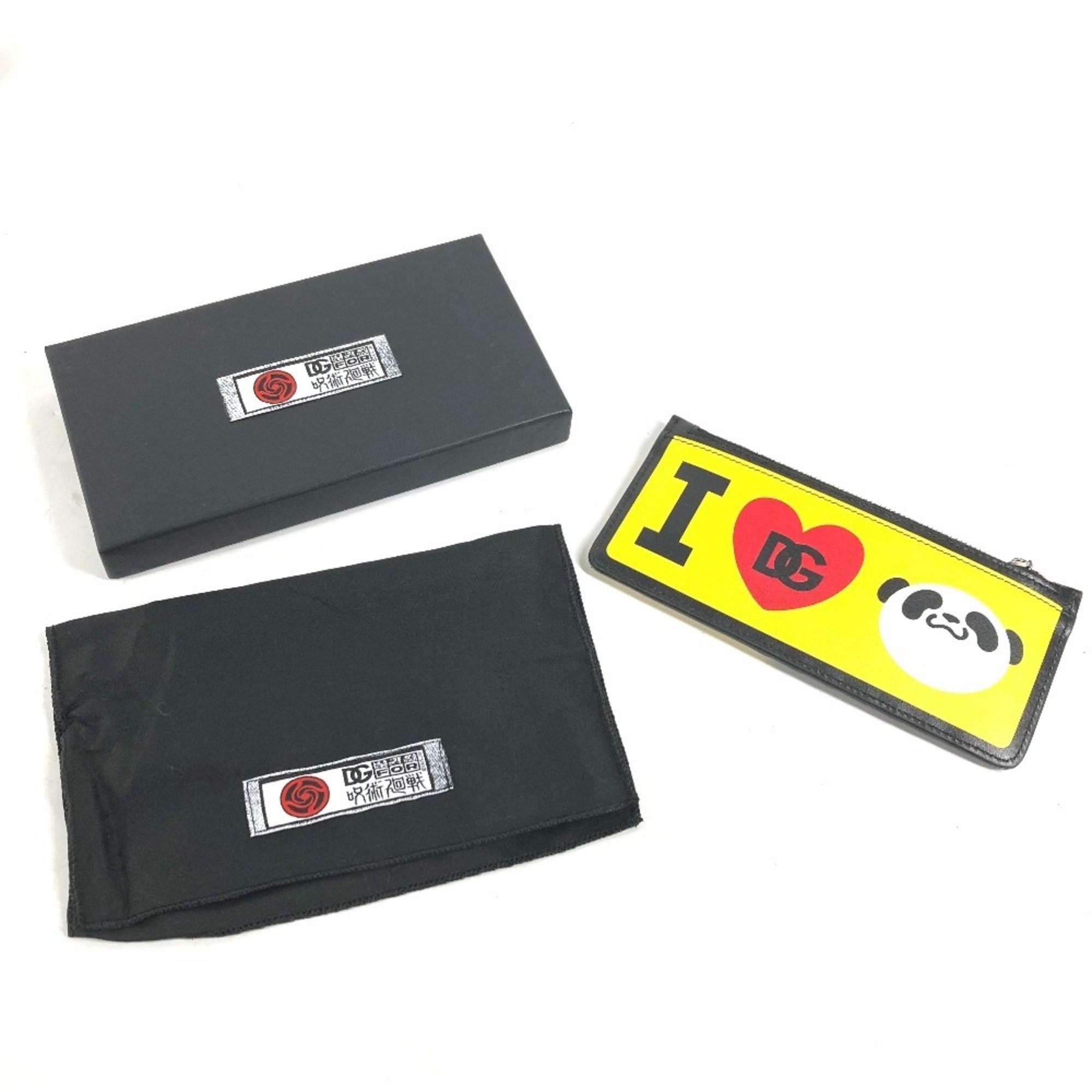 Dolce & Gabbana Dolce & Gabbana DOLCE&GABBANA Jujutsu Kaisen collaboration Panda Fragment Case Wallet Coin purse Wallet/Coin case Leather Men's Black Size ONE SIZE - 10 Thumbnail