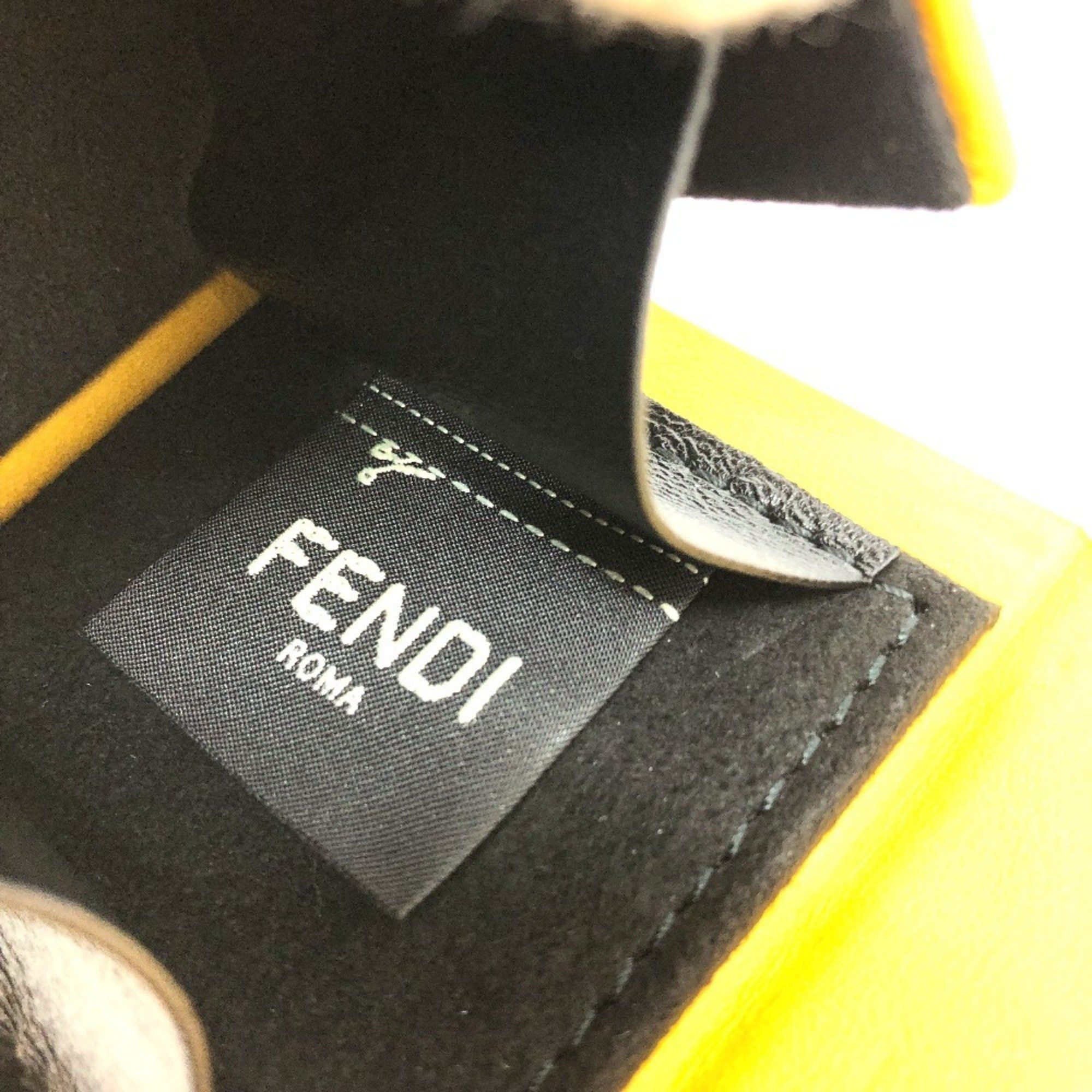Fendi FENDI 7AR894 Accessory Box Charm Keychain Leather Women's Yellow Size ONE SIZE - 7 Thumbnail