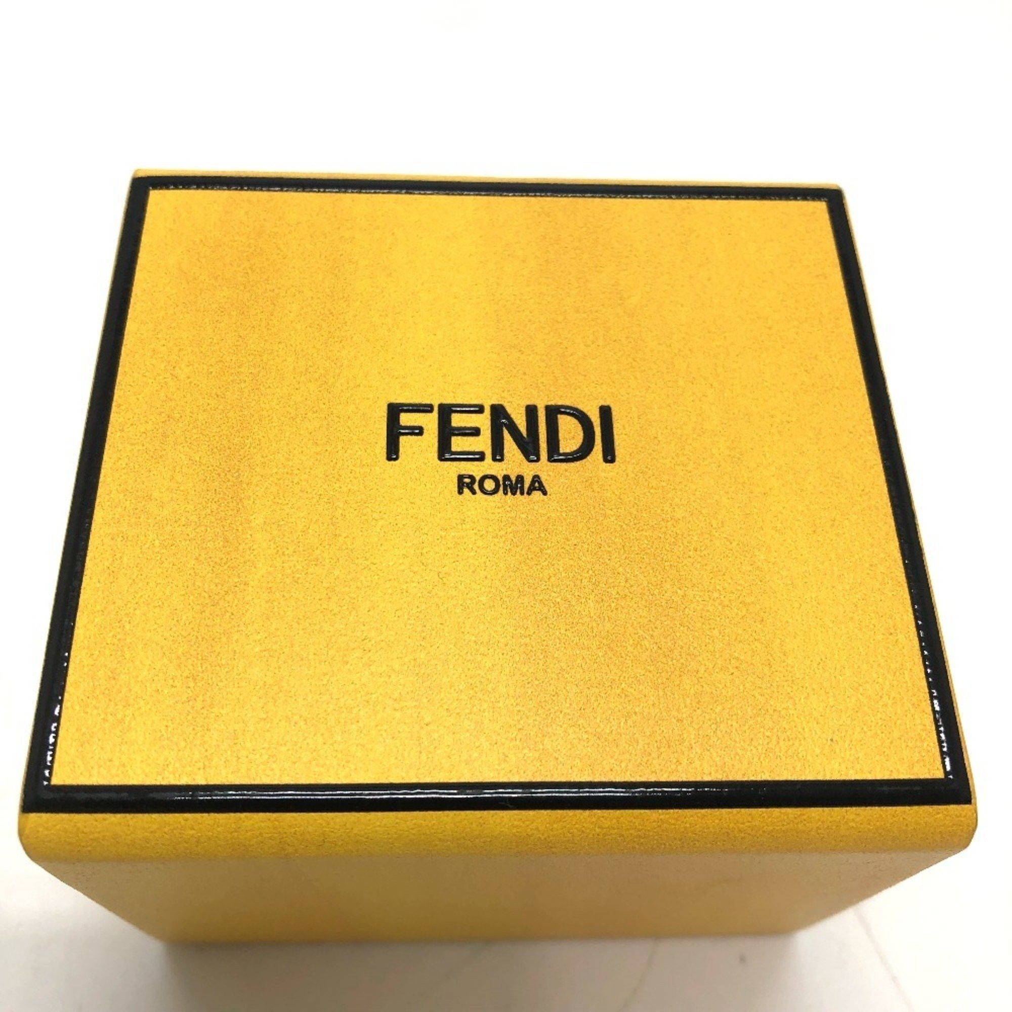 Fendi FENDI 7AR894 Accessory Box Charm Keychain Leather Women's Yellow Size ONE SIZE - 4 Thumbnail