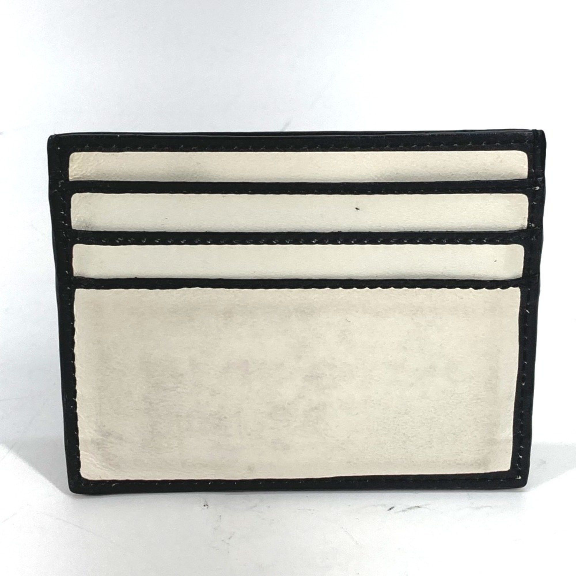 Fendi FENDI 7M0164 Joshua Vides Collaboration Pass Case Business Card Holder Leather Men's White Size ONE SIZE - 2 Thumbnail
