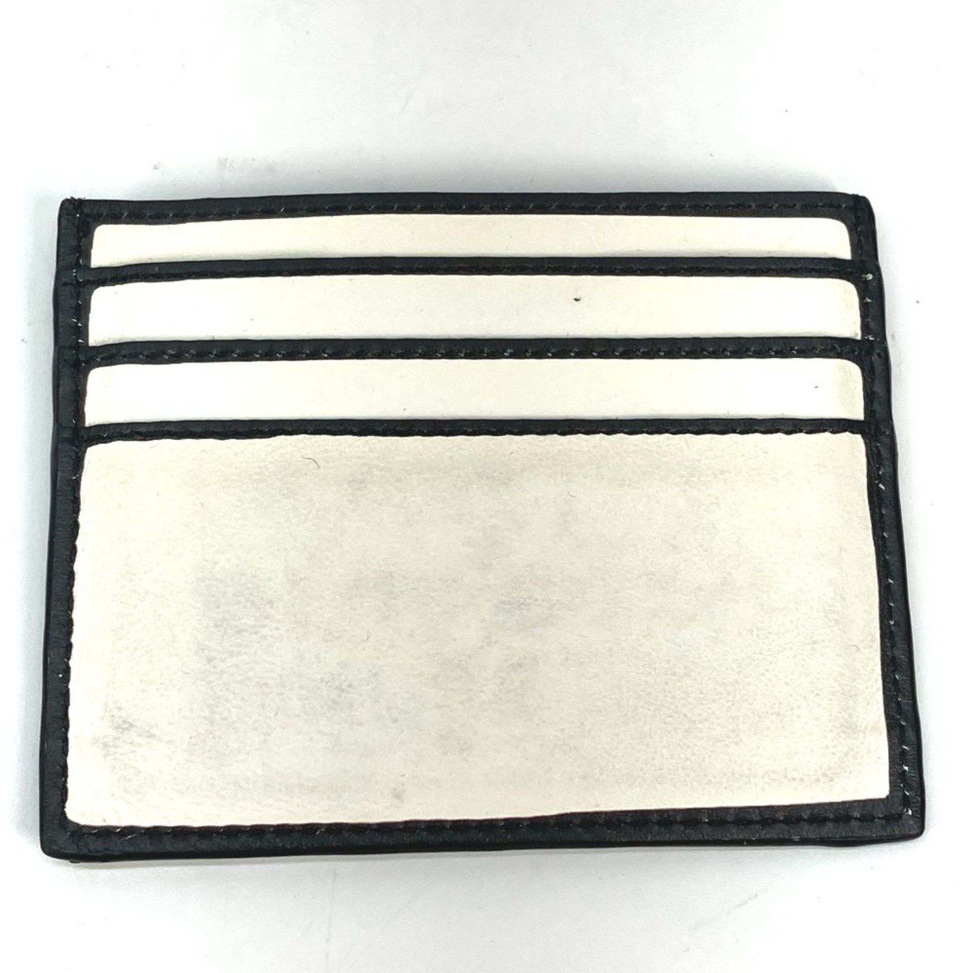 Fendi FENDI 7M0164 Joshua Vides Collaboration Pass Case Business Card Holder Leather Men's White Size ONE SIZE - 8 Thumbnail