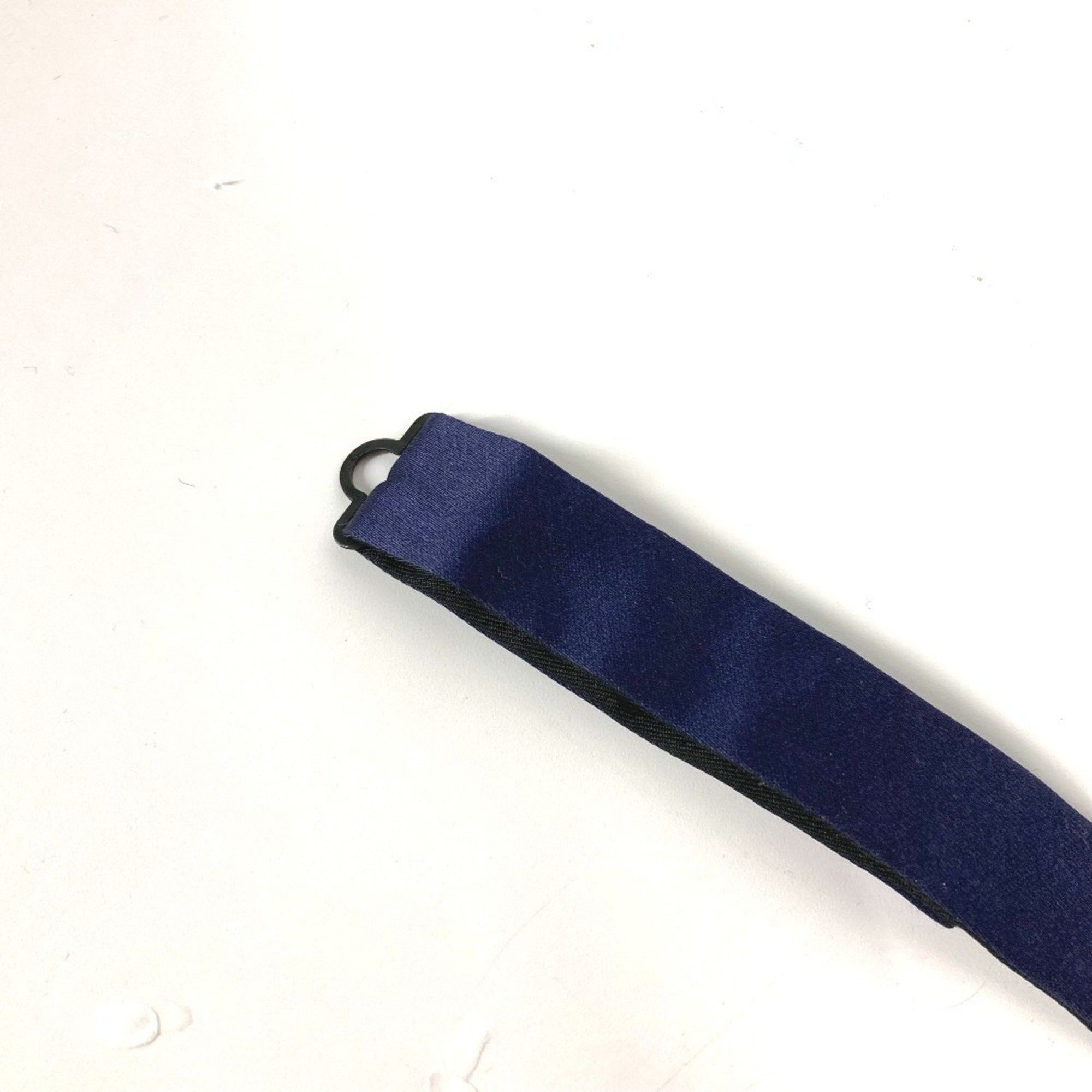 Christian Dior Monsieur DIOR HOMME Ribbon Bow Tie Silk Necktie Men's Navy Size ONE SIZE - 9 Thumbnail