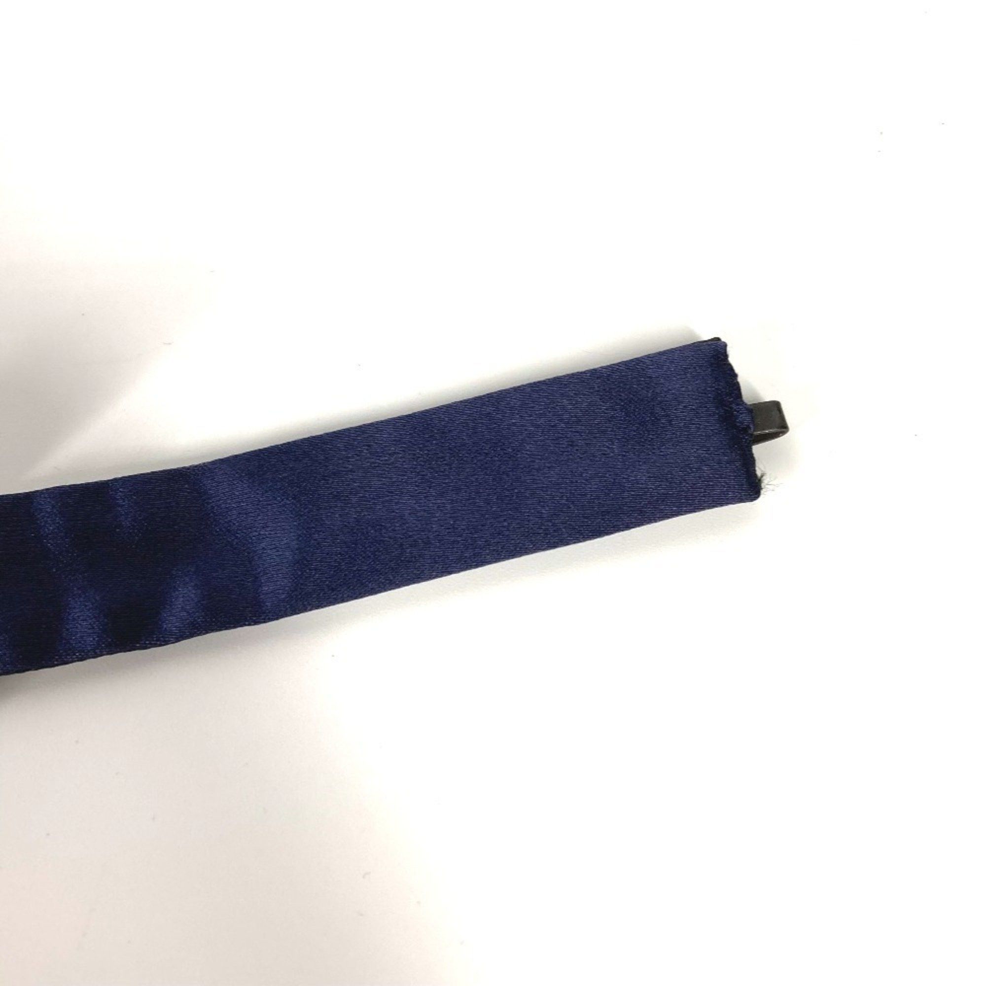 Christian Dior Monsieur DIOR HOMME Ribbon Bow Tie Silk Necktie Men's Navy Size ONE SIZE - 8 Thumbnail