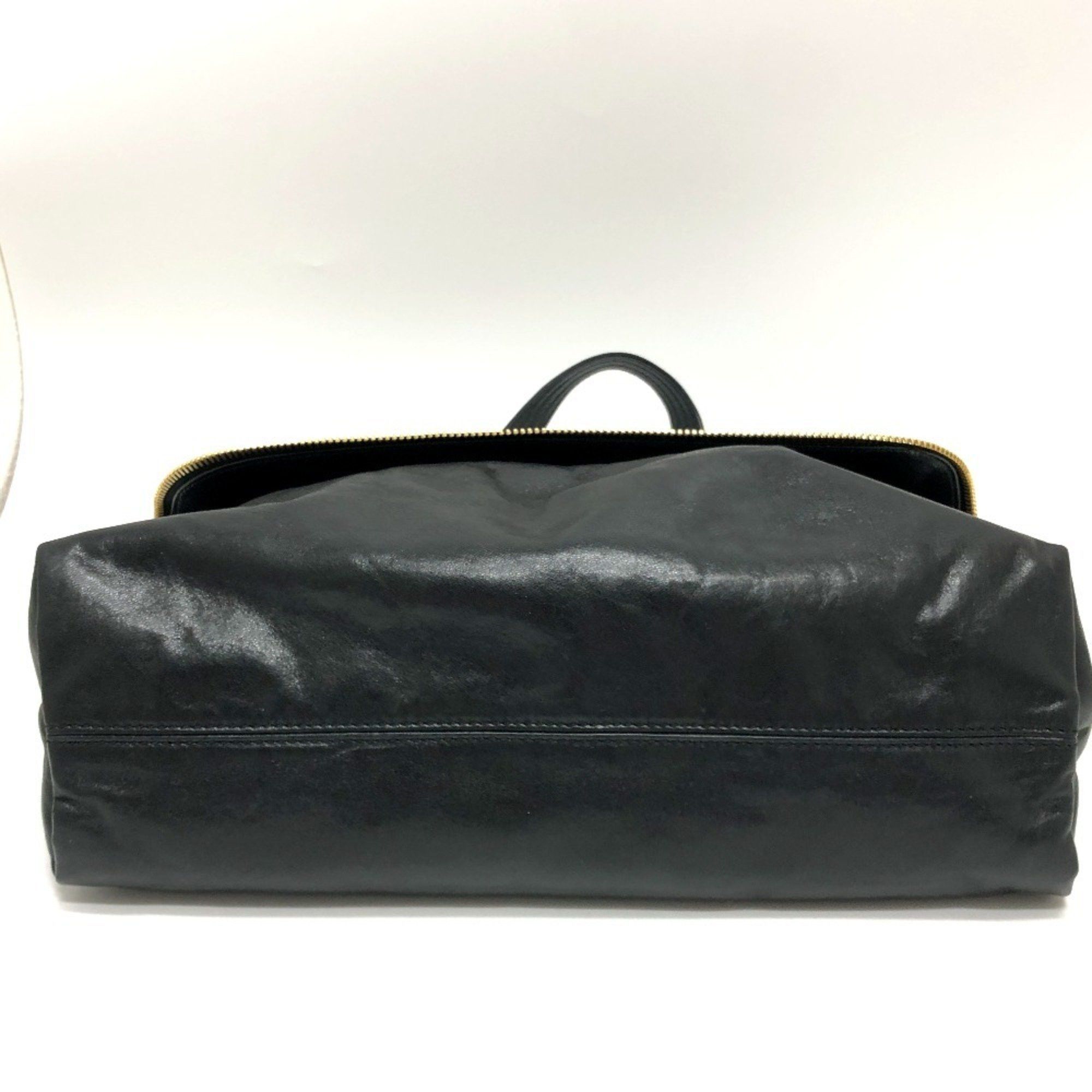 Fendi FENDI 8BT177 Zip It Bag Leather Men's Black Size ONE SIZE - 4 Thumbnail