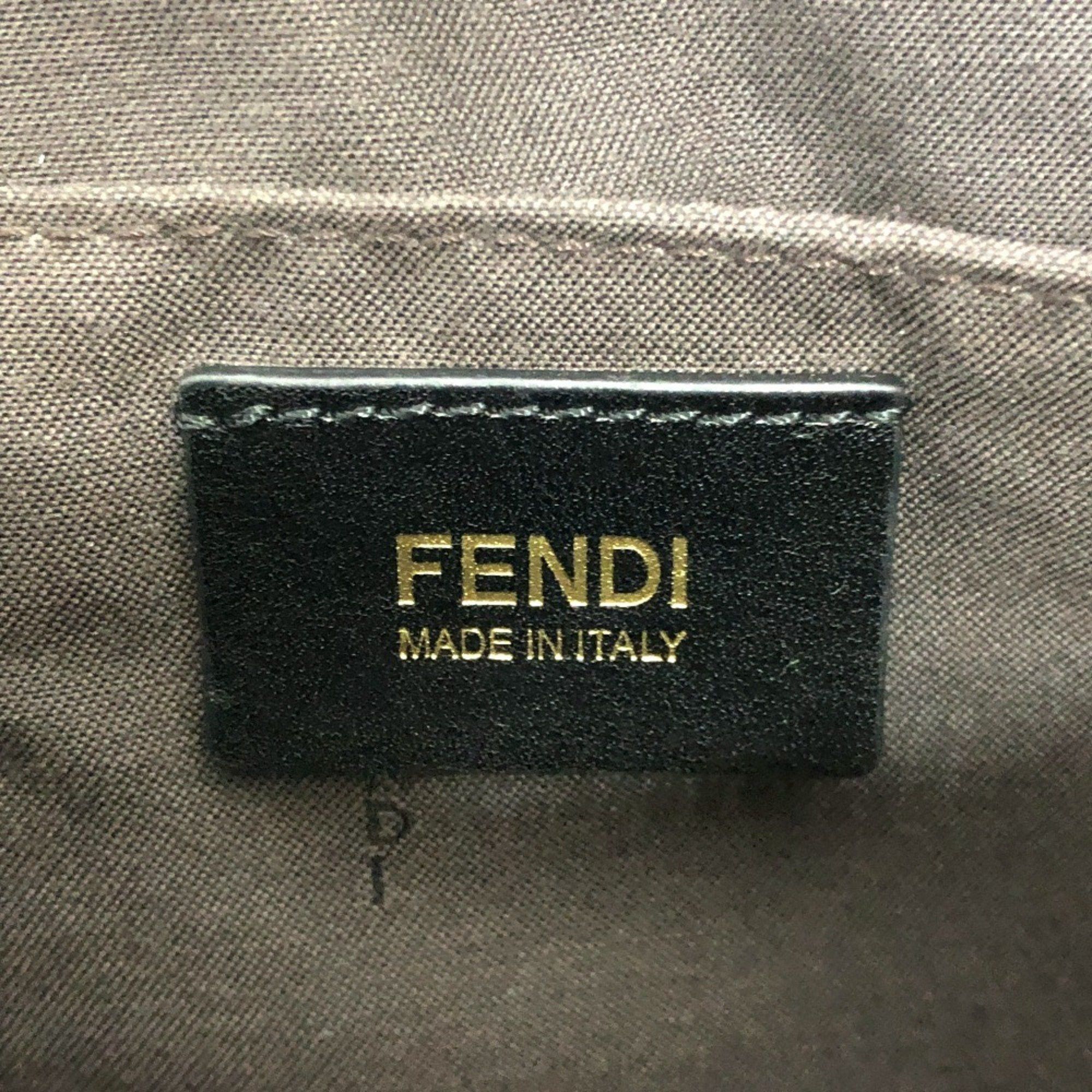 Fendi FENDI 8BT177 Zip It Bag Leather Men's Black Size ONE SIZE - 10 Thumbnail