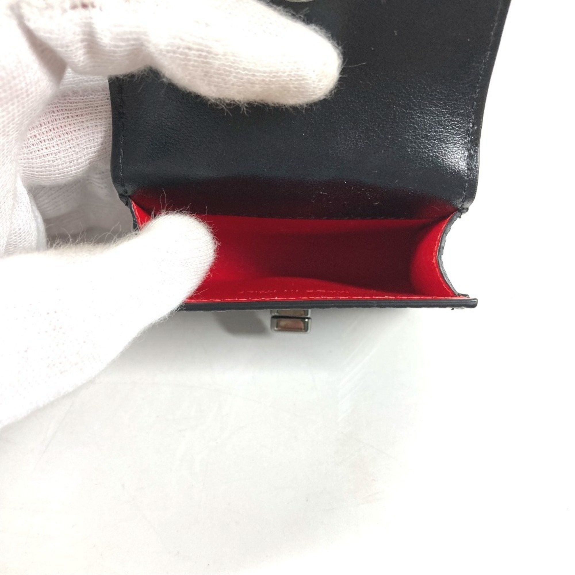 Christian Louboutin Christian Louboutin Airpods Case, Apple Earphone Keychain, Leather, Men's, Black Size ONE SIZE - 9 Thumbnail