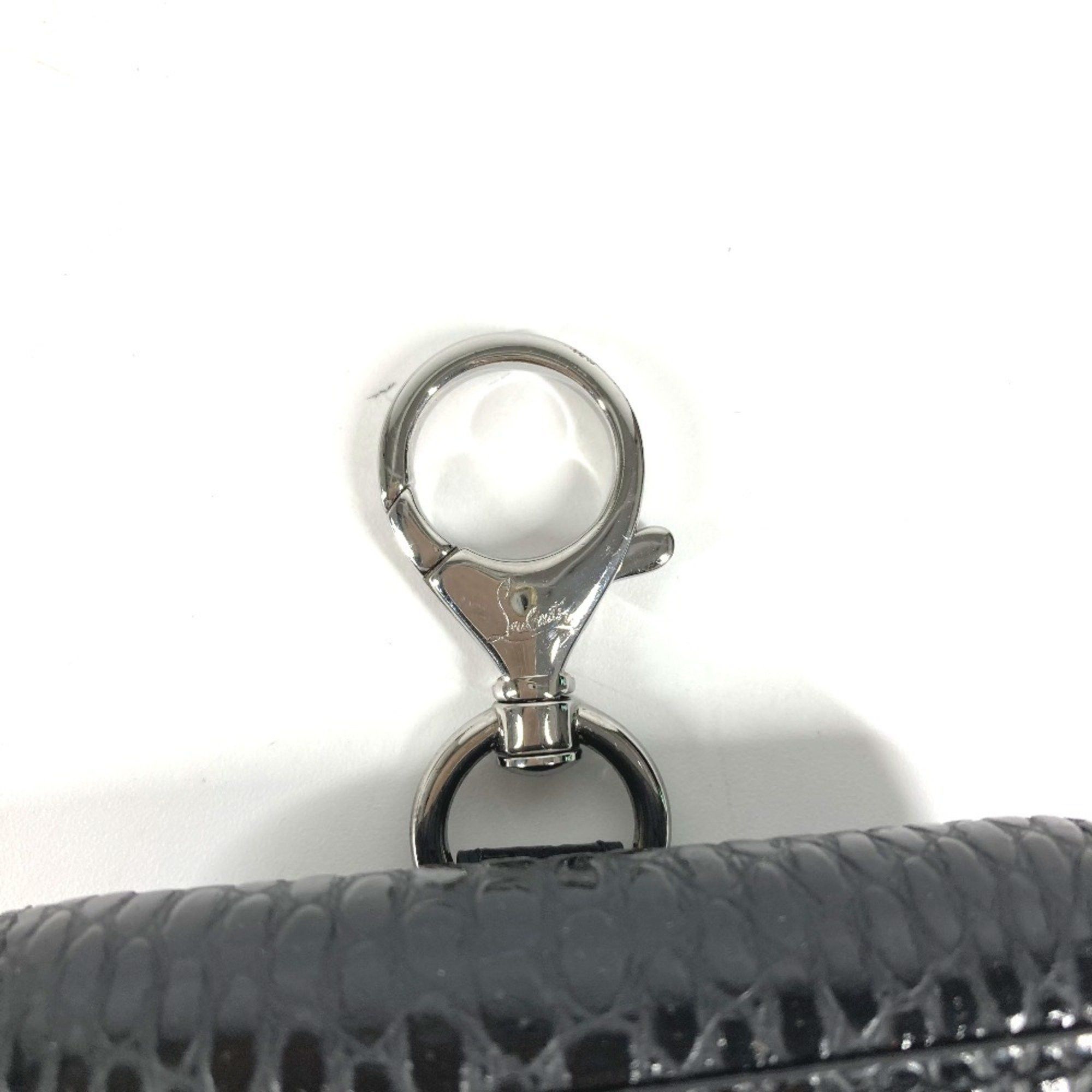 Christian Louboutin Christian Louboutin Airpods Case, Apple Earphone Keychain, Leather, Men's, Black Size ONE SIZE - 6 Thumbnail