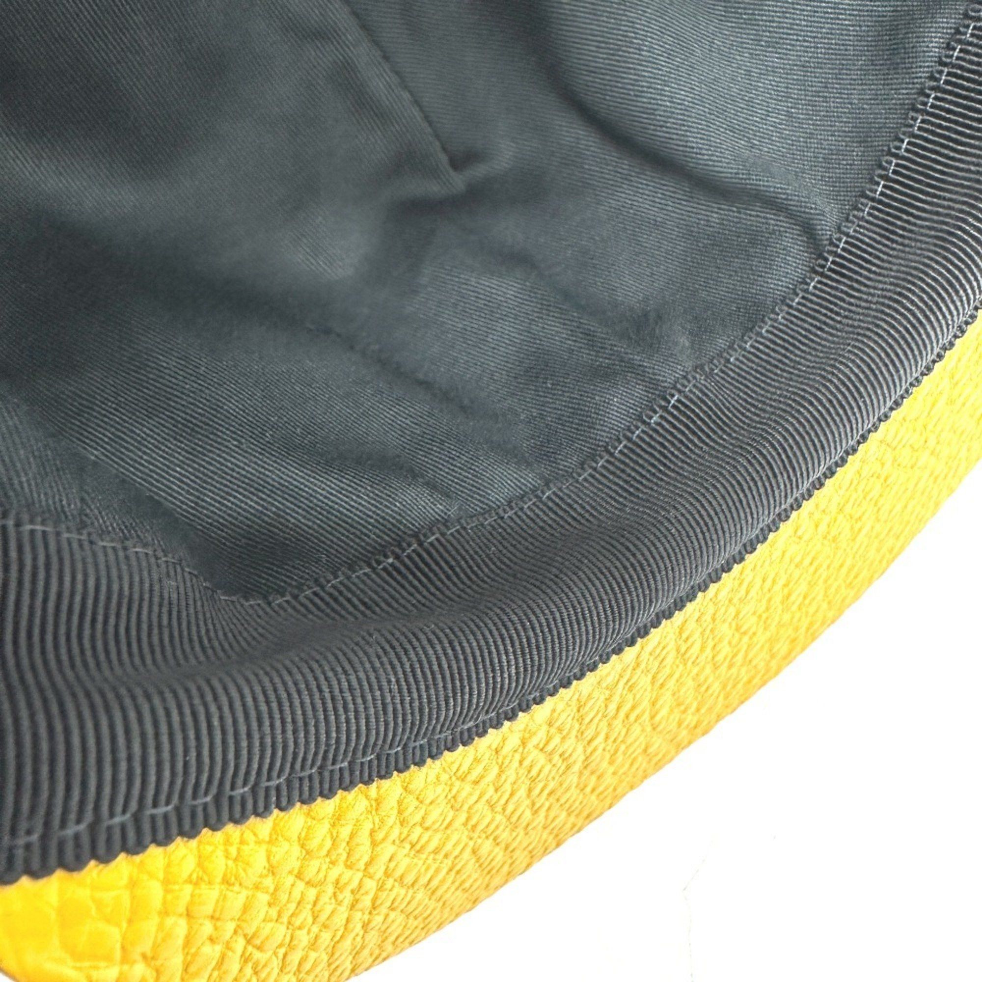 Fendi FENDI FXQ768 Cap Leather Men's Yellow Size ONE SIZE - 10 Thumbnail