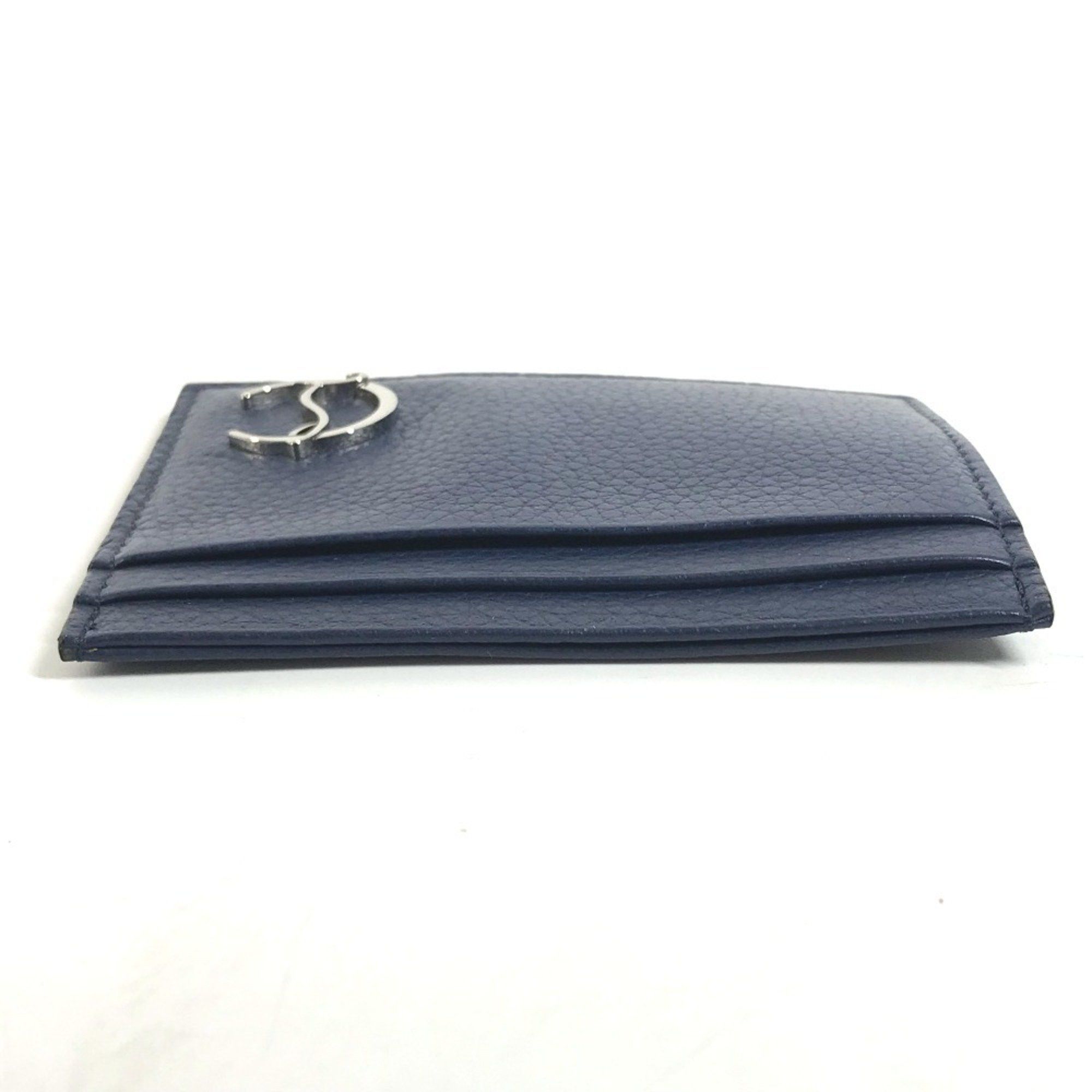 Christian Louboutin Christian Louboutin CL Business Card Holder Pass Case Holder/Card Leather Men's Navy Size ONE SIZE - 6 Thumbnail