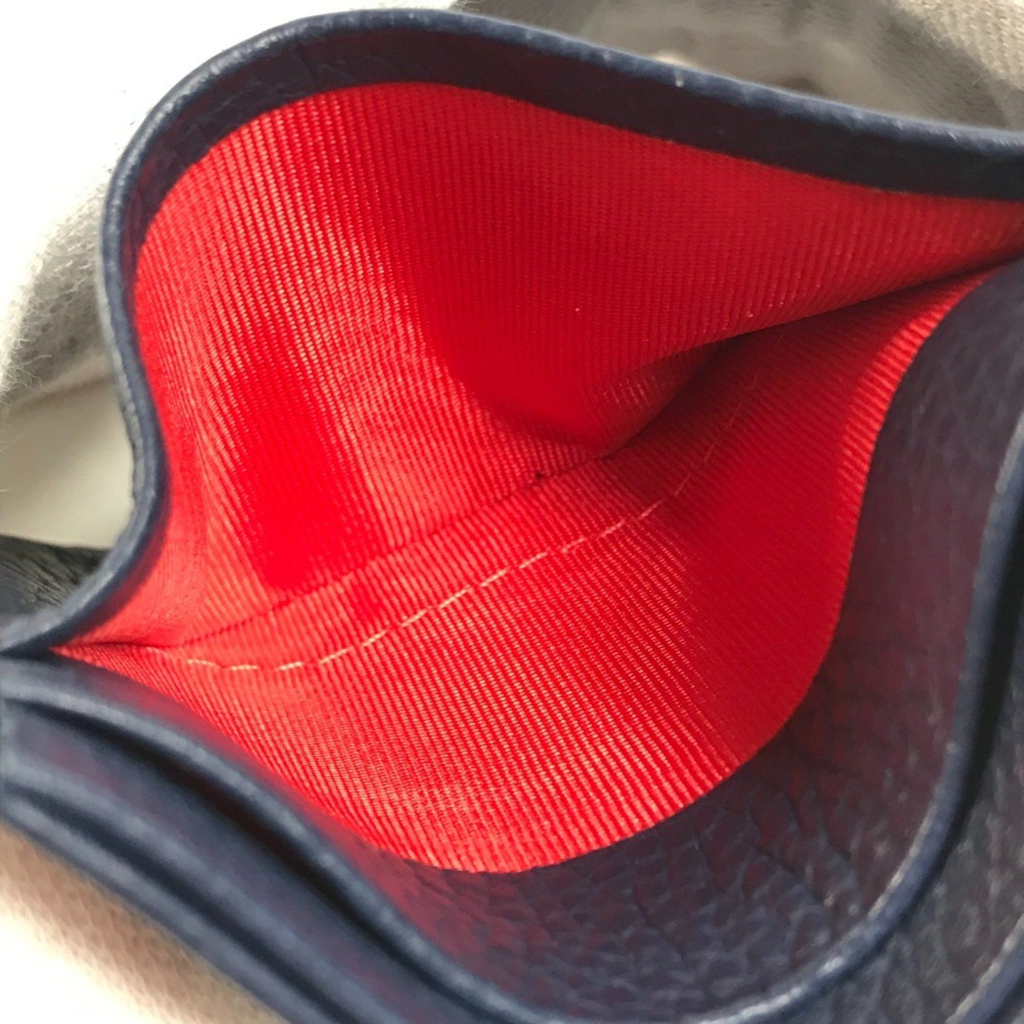 Christian Louboutin Christian Louboutin CL Business Card Holder Pass Case Holder/Card Leather Men's Navy Size ONE SIZE - 10 Thumbnail