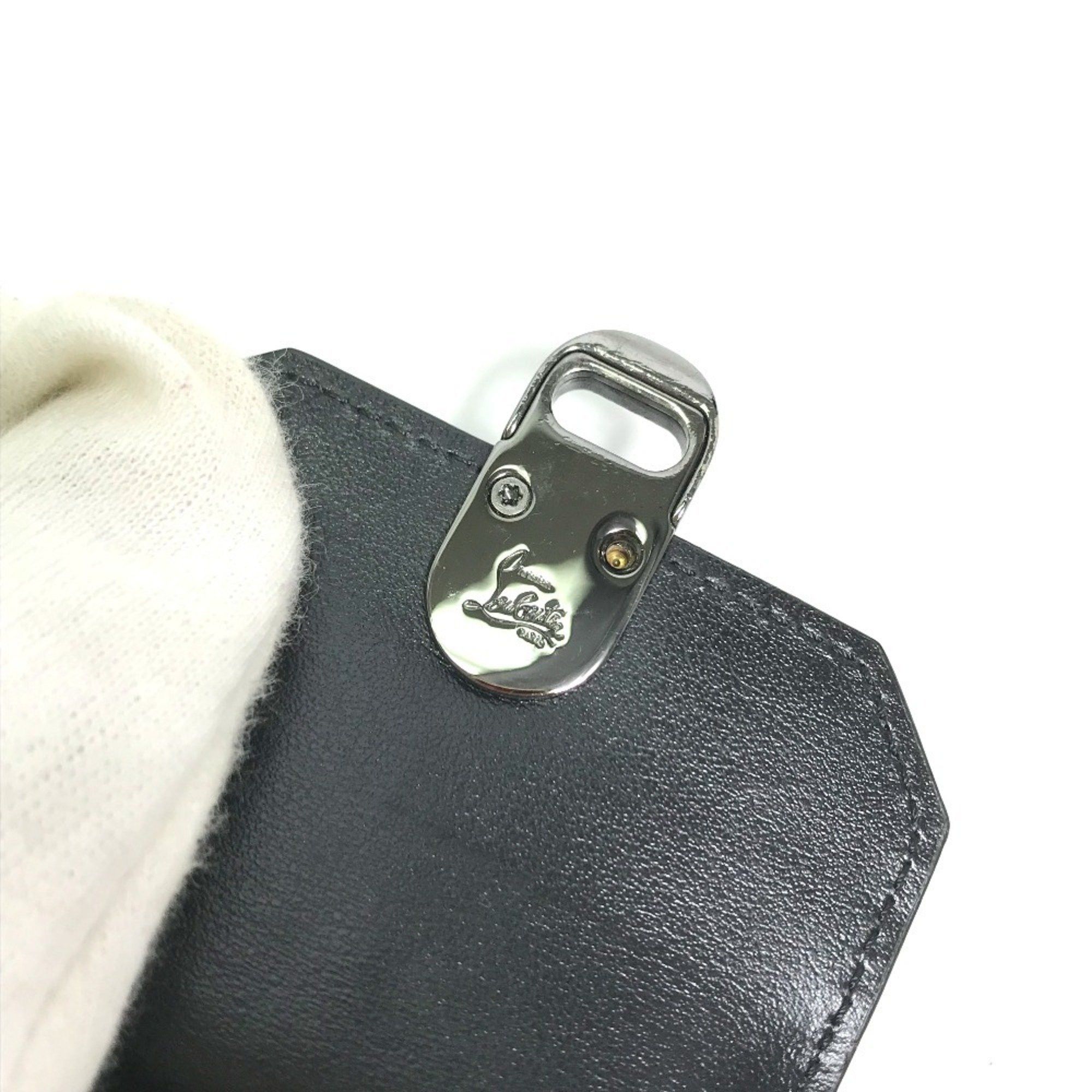 Christian Louboutin Christian Louboutin airpods case studs apple pouch earphone leather men's black Size ONE SIZE - 8 Thumbnail
