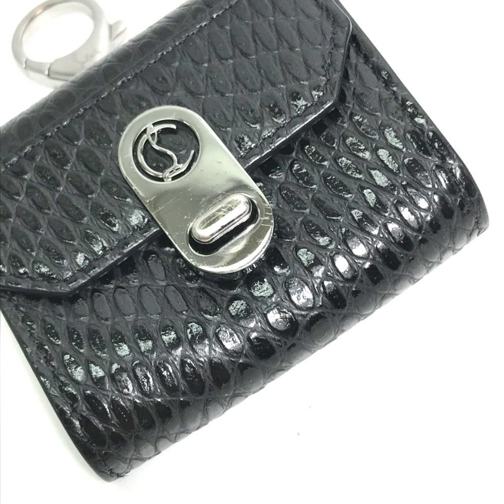 Christian Louboutin Christian Louboutin airpods case studs apple pouch earphone leather men's black Size ONE SIZE - 2 Thumbnail