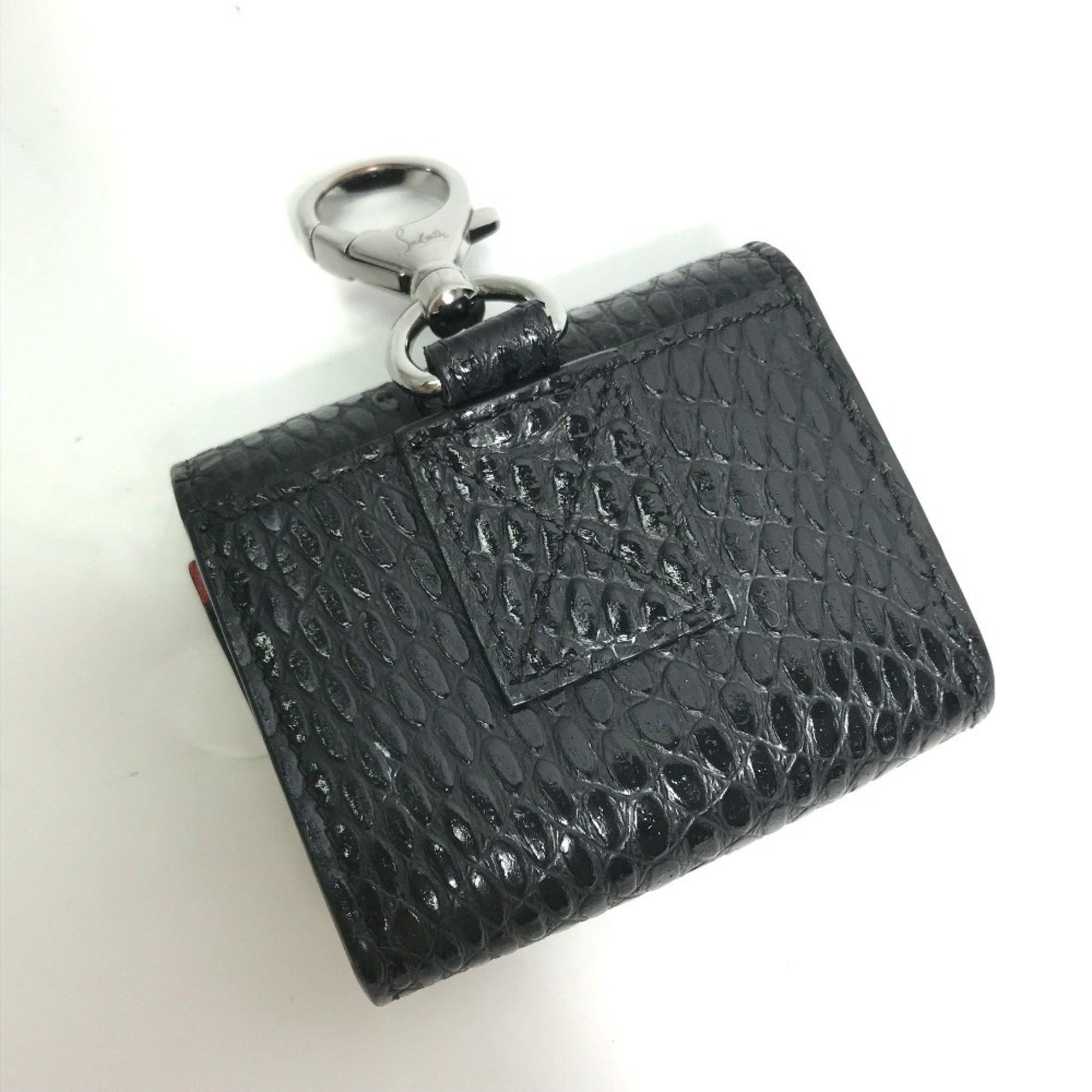 Christian Louboutin Christian Louboutin airpods case studs apple pouch earphone leather men's black Size ONE SIZE - 5 Thumbnail