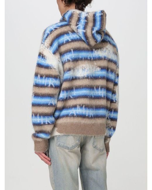 Amiri Staggered Striped Mohair And Wool-Blend Hoodie Size US M / EU 48-50 / 2 - 2 Thumbnail