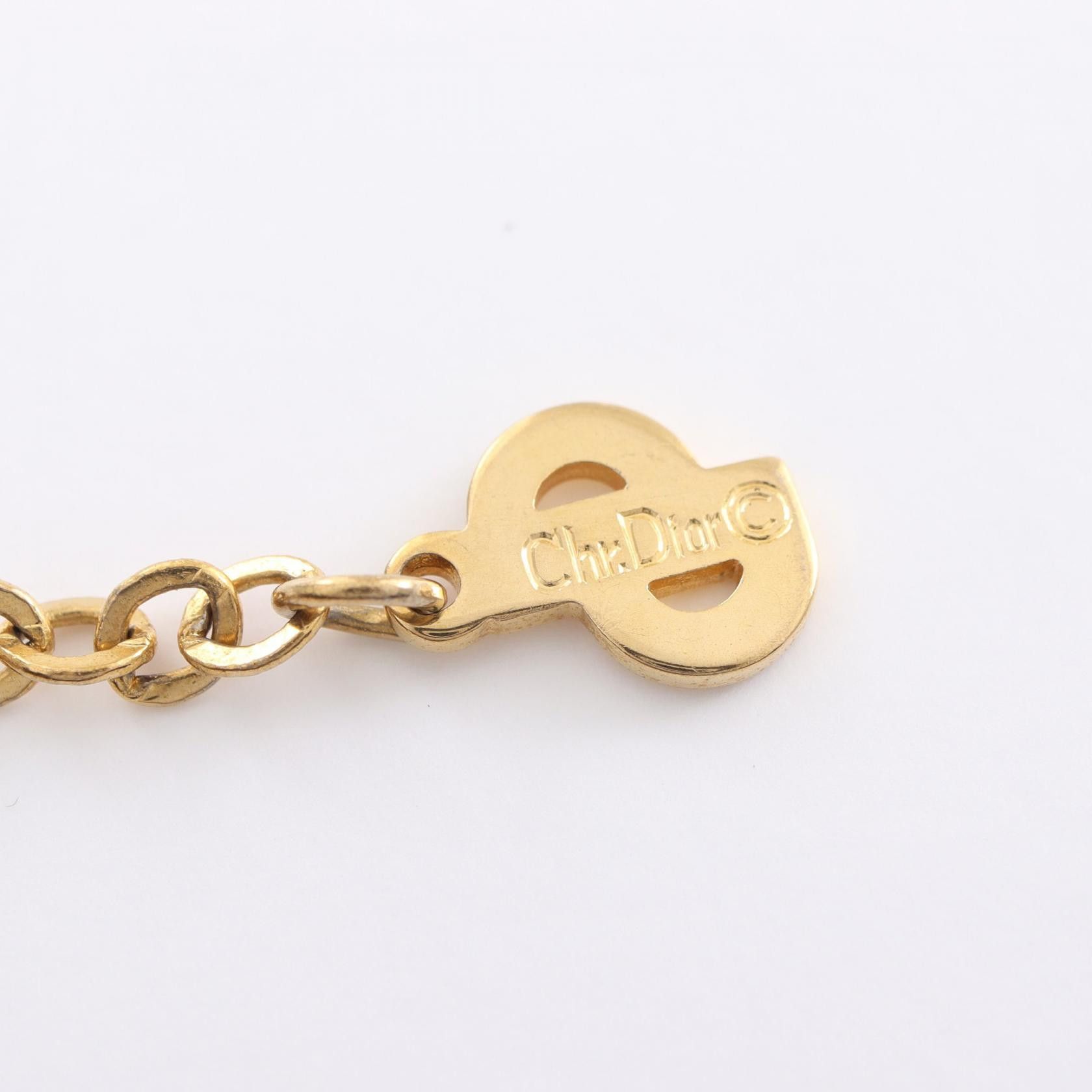 Dior Dior CD Rhinestone Padlock Pendant Necklace Metal Necklace in Very Good Condition Size ONE SIZE - 4 Thumbnail