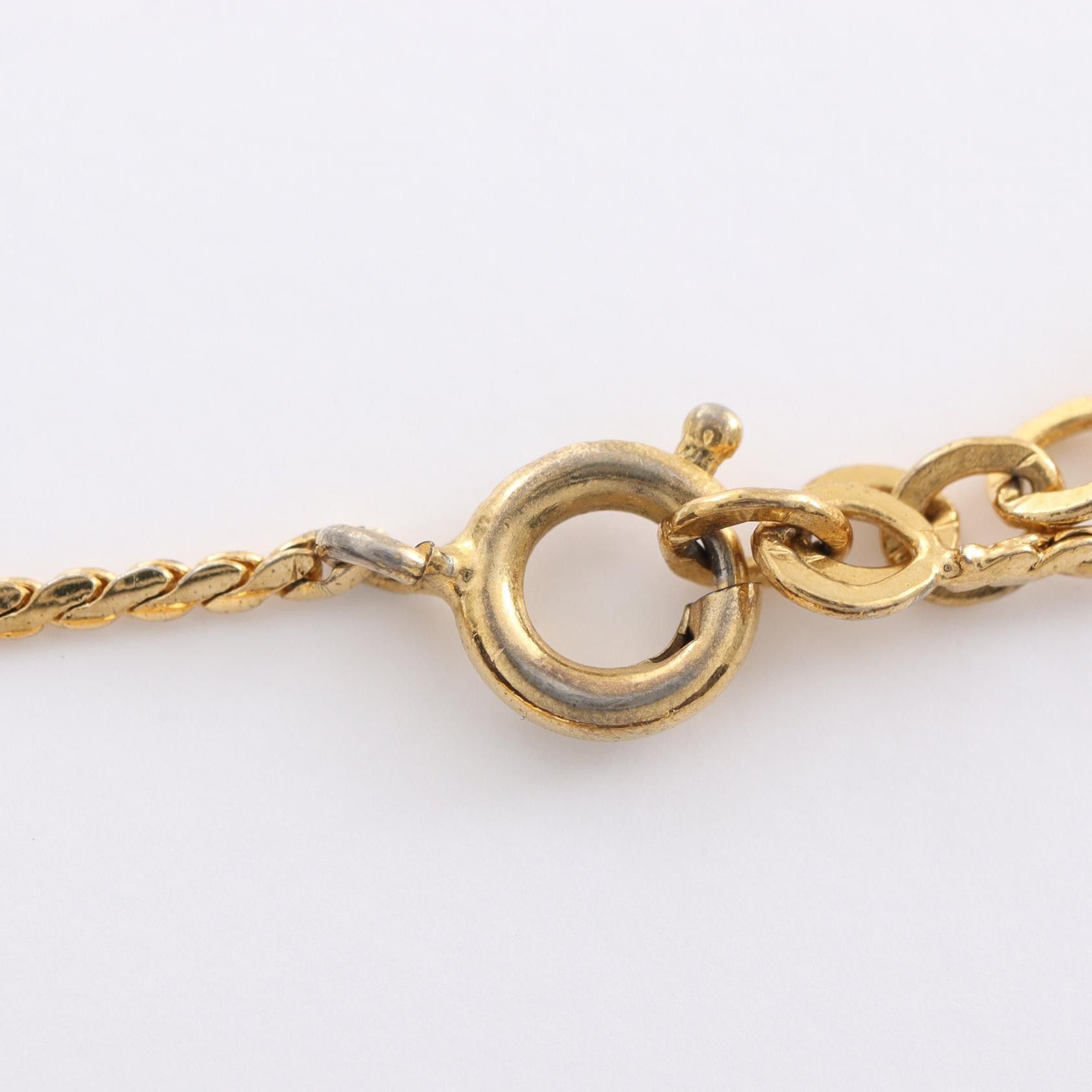 Dior Dior CD Rhinestone Padlock Pendant Necklace Metal Necklace in Very Good Condition Size ONE SIZE - 3 Thumbnail