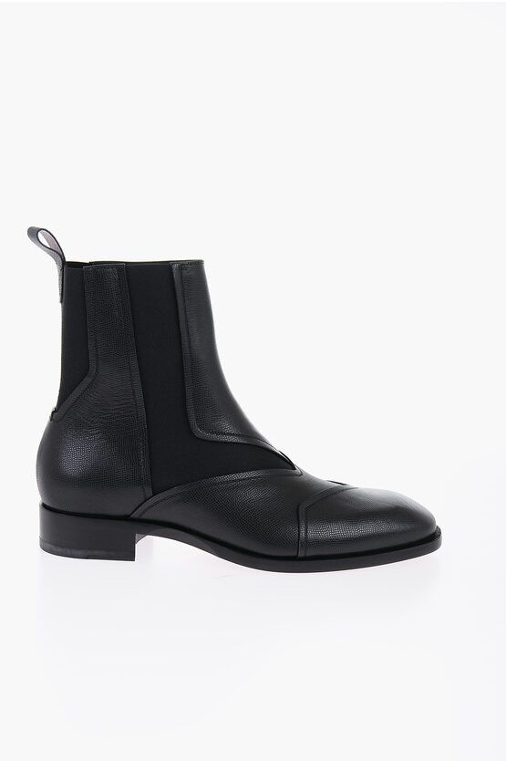 Christian Louboutin Leather BOABI Boots with Elactic Inserts Size US 10.5 / EU 43-44 - 3 Thumbnail