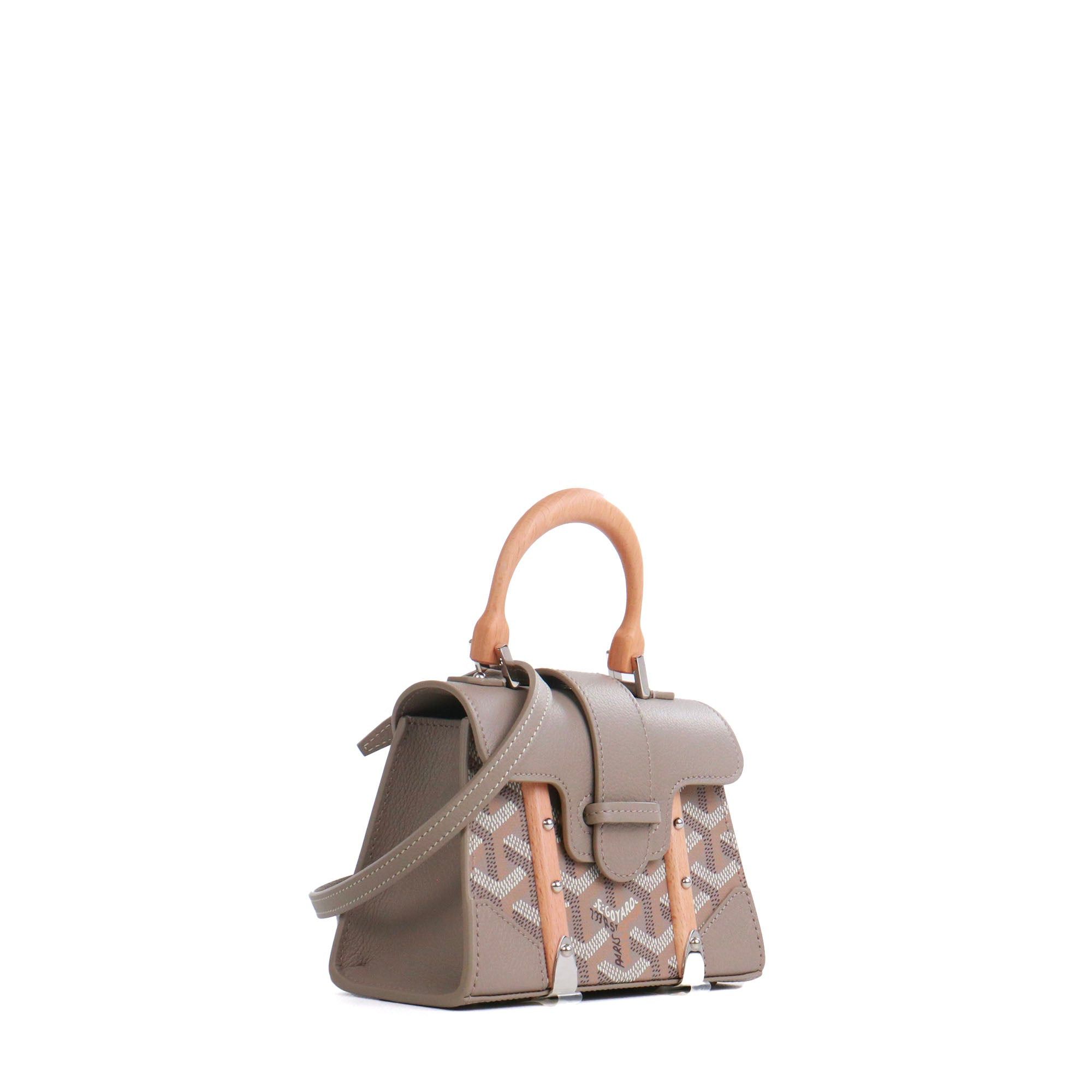 Goyard GOYARD - Goyard Saigon nano shoulder bag in gray leather Size ONE SIZE - 2 Thumbnail