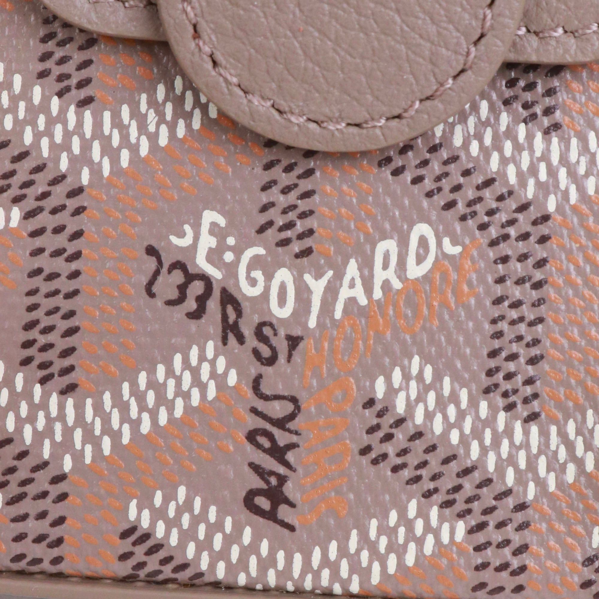 Goyard GOYARD - Goyard Saigon nano shoulder bag in gray leather Size ONE SIZE - 4 Thumbnail