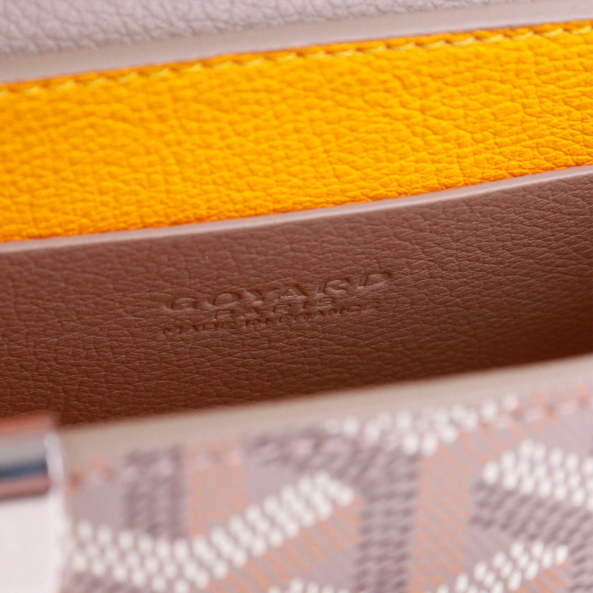 Goyard GOYARD - Goyard Saigon nano shoulder bag in gray leather Size ONE SIZE - 8 Thumbnail