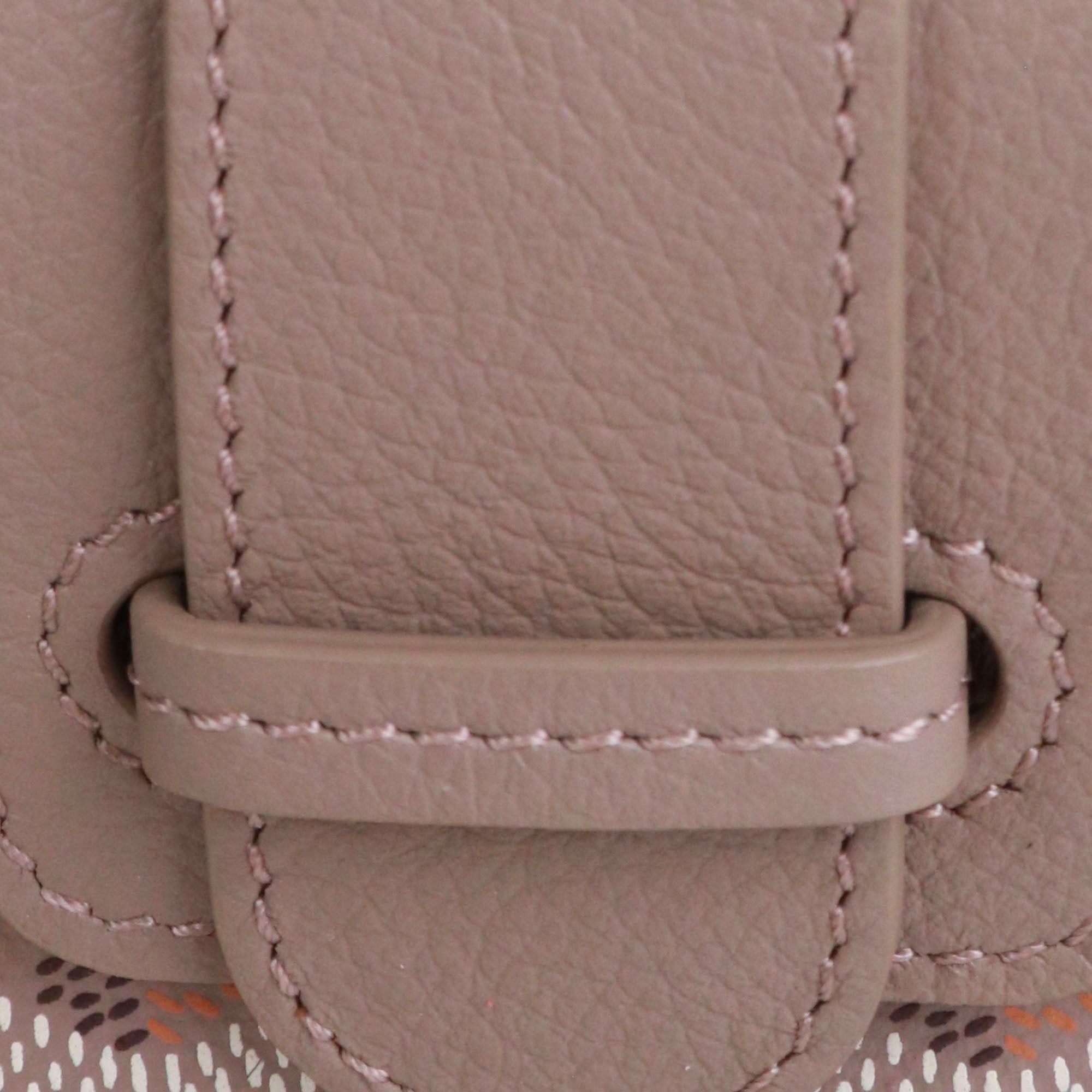 Goyard GOYARD - Goyard Saigon nano shoulder bag in gray leather Size ONE SIZE - 6 Thumbnail
