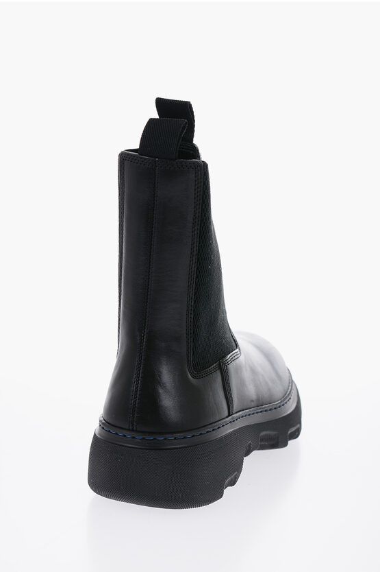 Burberry Leather Chelsea Boots with Chunky Sole Size US 12 / EU 45 - 2 Thumbnail