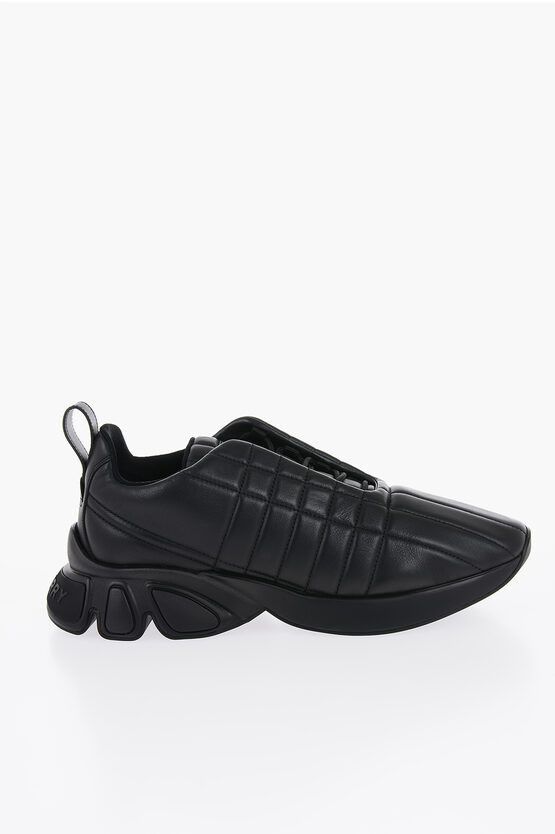 Burberry Quilted Leather Low-top Sneakers Size US 9 / EU 42 - 3 Thumbnail