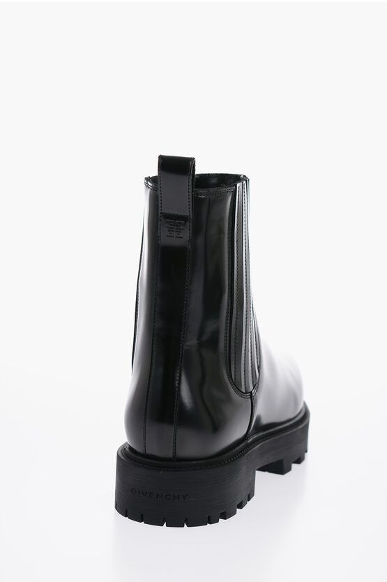 Givenchy Brushed Leather Chelsea Boots with Tank Sole Size US 9 / EU 42 - 2 Thumbnail