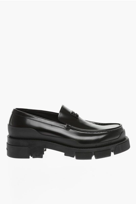 Givenchy Brushed Leather Loafers with Tank Sole Size US 8 / EU 41 - 3 Thumbnail