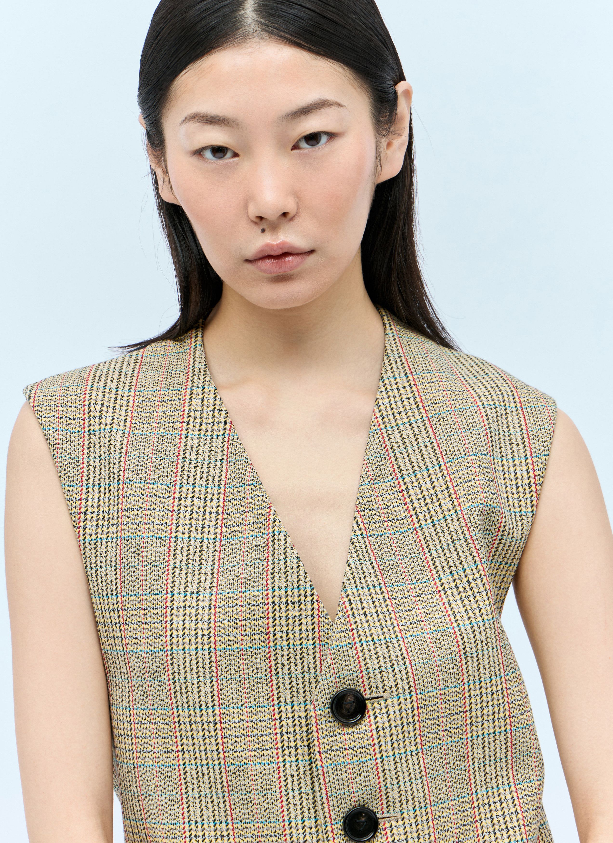 Bottega Veneta Prince Of Wales Waistcoat Size S / US 4 / IT 40 - 3 Thumbnail