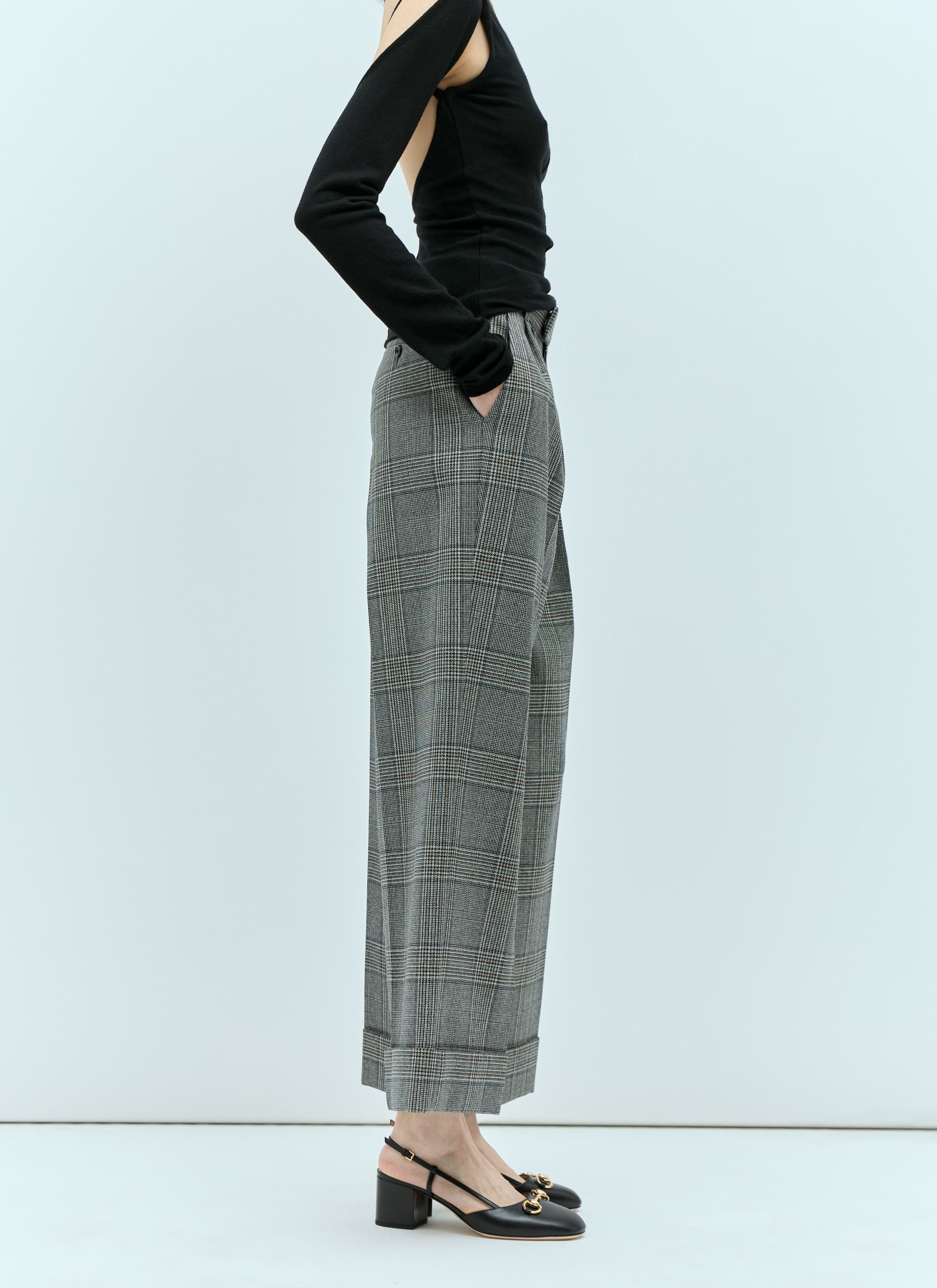 Gucci Prince Of Wales Check Tailored Pants Size 27" / US 4 / IT 40 - 6 Thumbnail