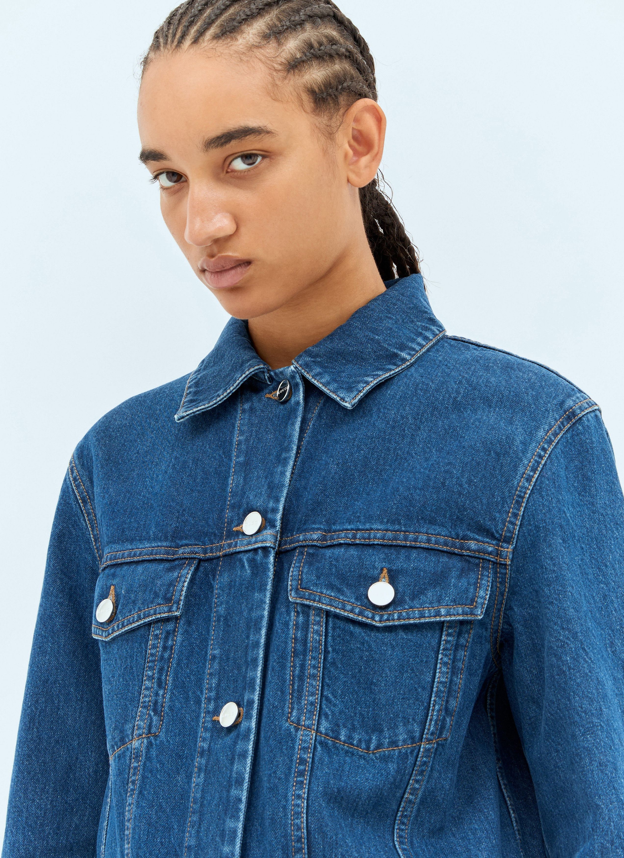 Gucci Classic Denim Jacket Size S / US 4 / IT 40 - 3 Thumbnail
