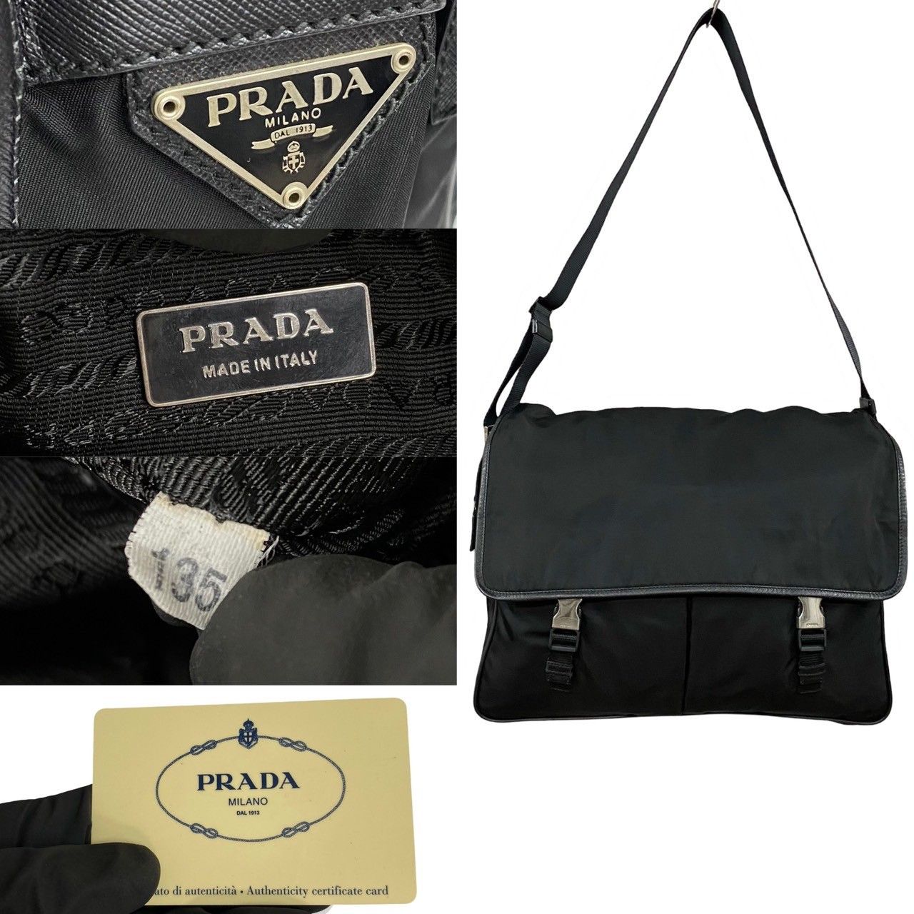 Prada Prada Tessuto Messenger Bag Canvas Crossbody Bag in Very Good Condition Size ONE SIZE - 3 Thumbnail