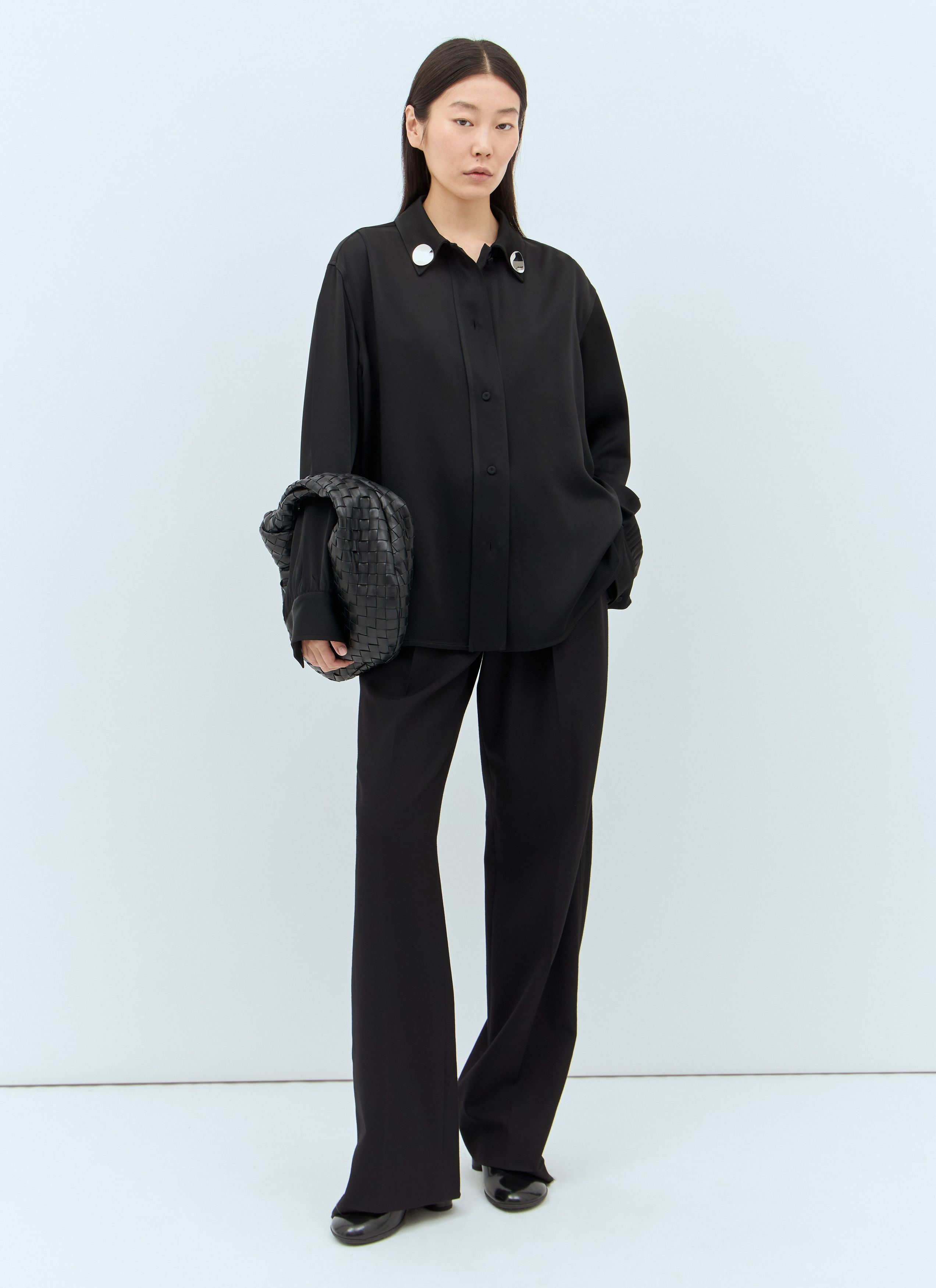 Jil Sander Satin Shirt Size XS / US 0-2 / IT 36-38 - 3 Thumbnail