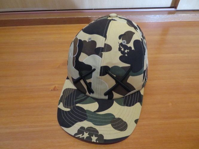 BAPE x KAWS XX Camo Cap