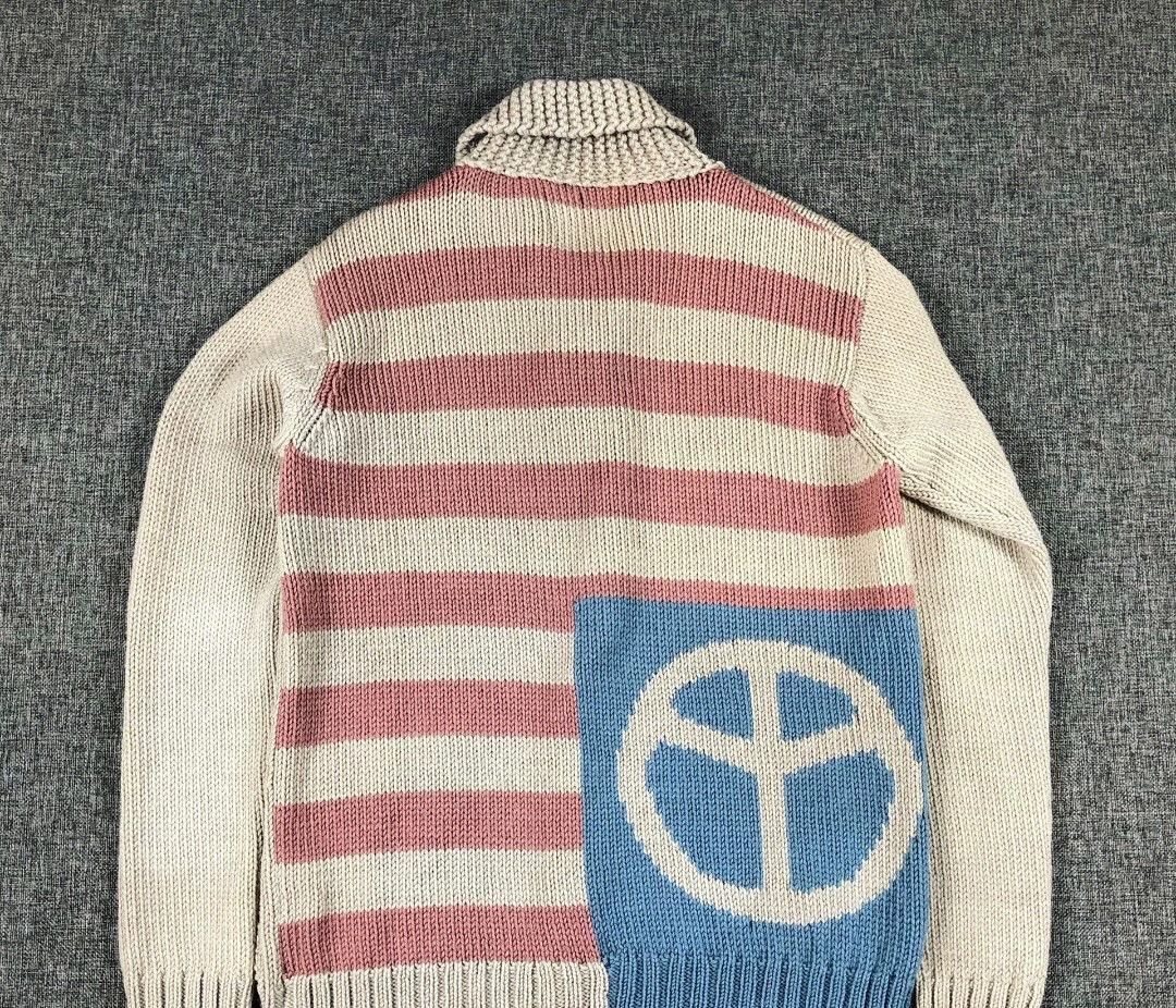 Visvim visvim STURGIS anti-war flag mud dyed limited sweater cardigan Size US L / EU 52-54 / 3 - 2 Thumbnail