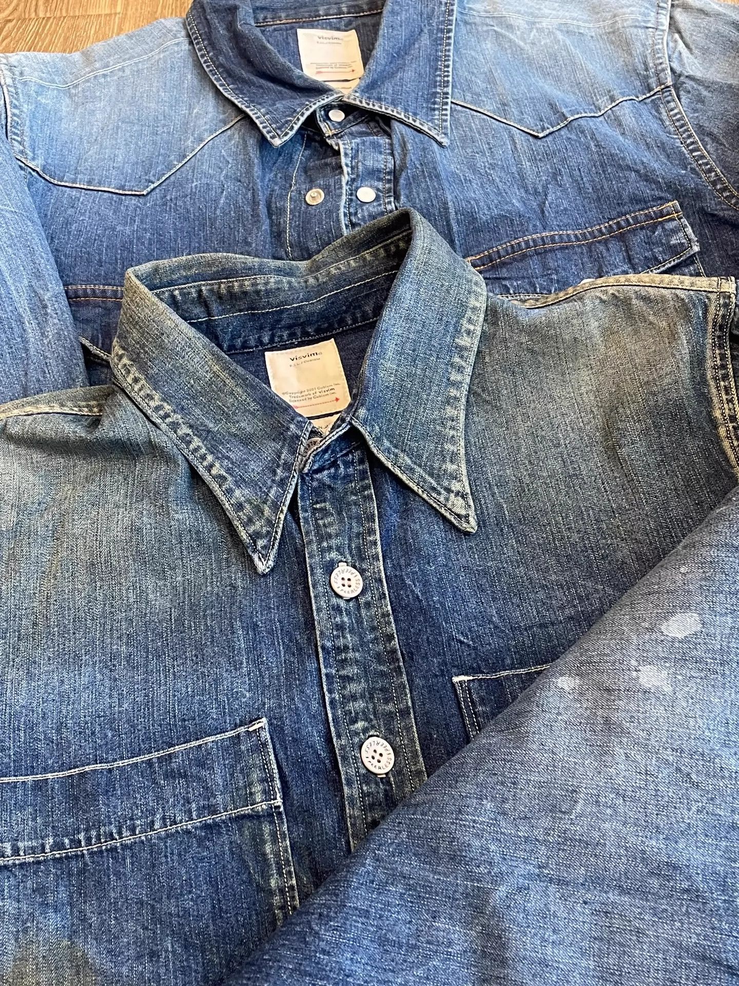 Visvim visvim 19aw ss bandito shirt dry demin Size US M / EU 48-50 / 2 - 9 Thumbnail