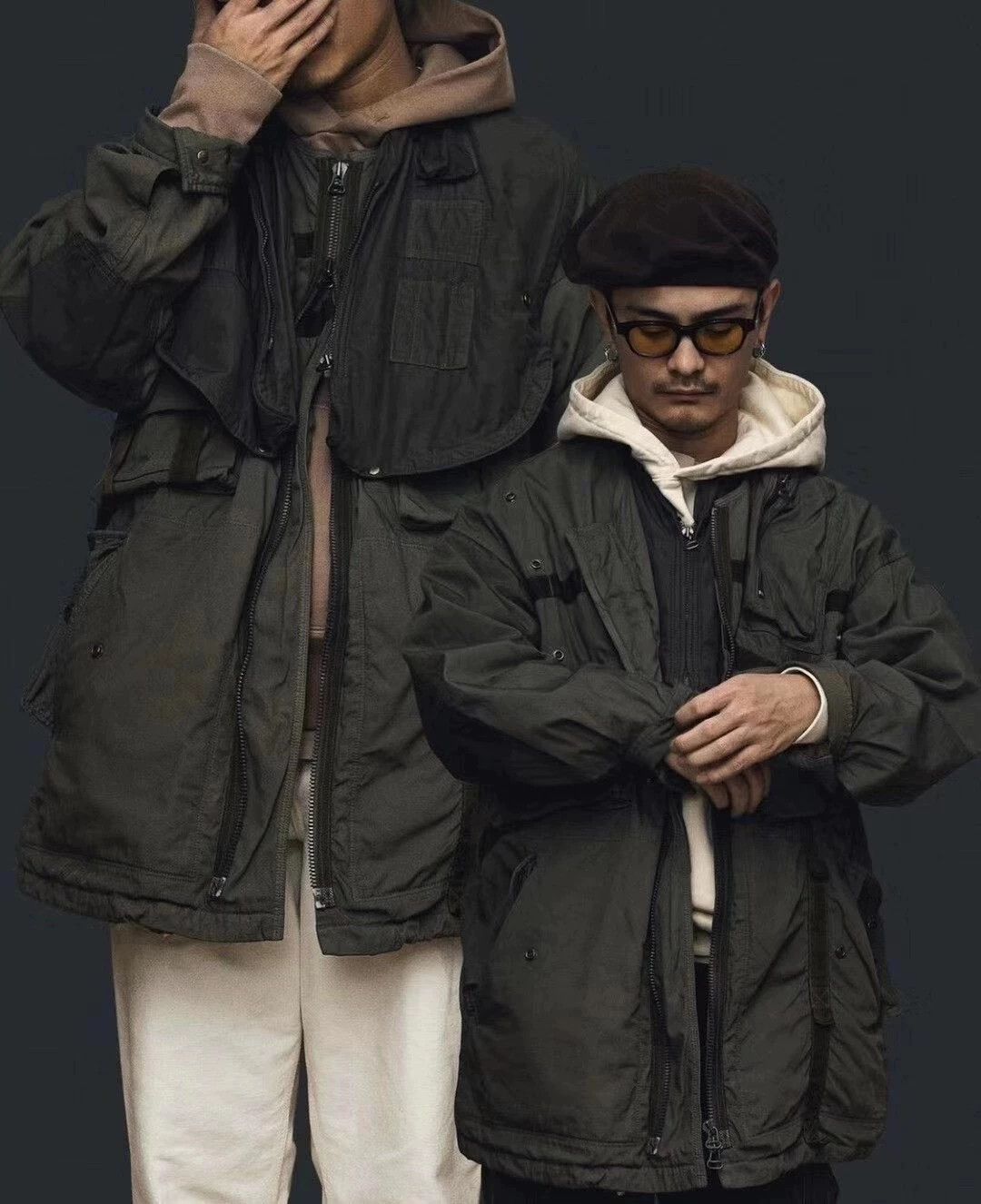 Visvim Visvim dyed paratrooper coats in mud Size US S / EU 44-46 / 1 - 7 Thumbnail